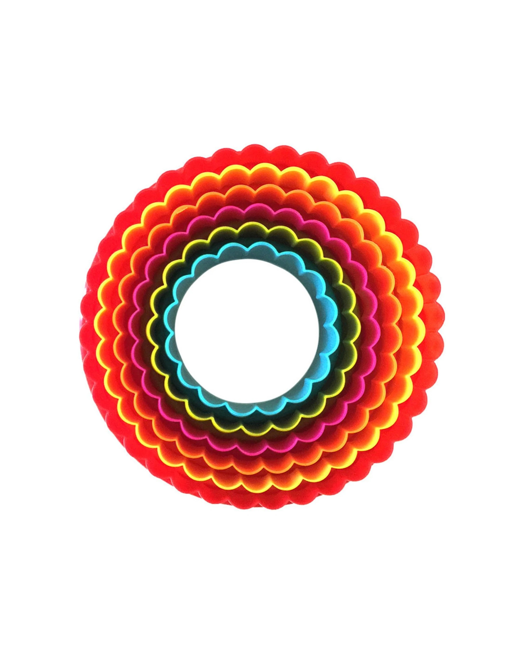 5 Avanti 6pc Double Sided Round Cookie Cutter Set Fluted Plain Edges - Multi, 5 of 5