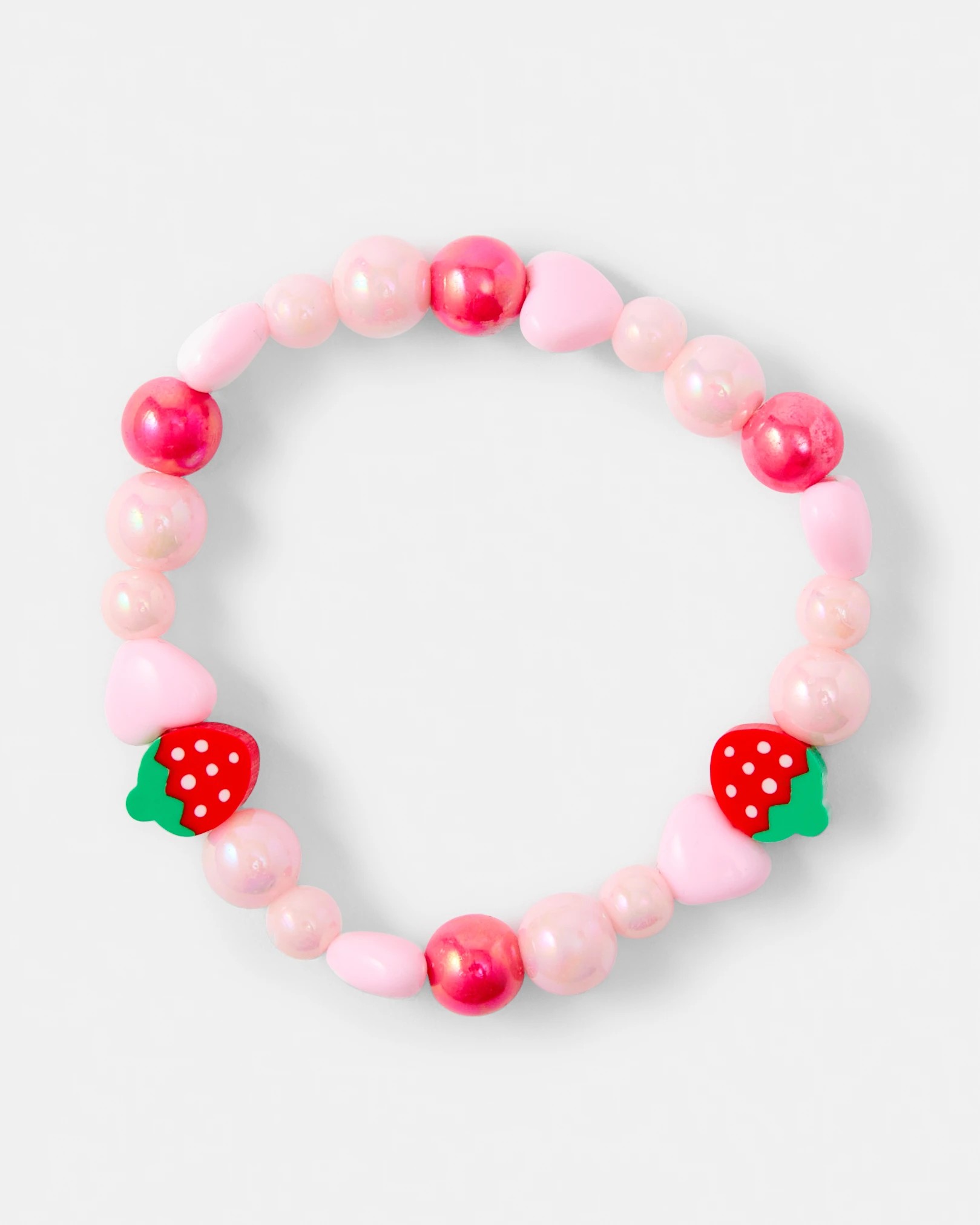 3 2 Pack Strawberry Necklace and Bracelet Set - Red and Pink, 3 of 4