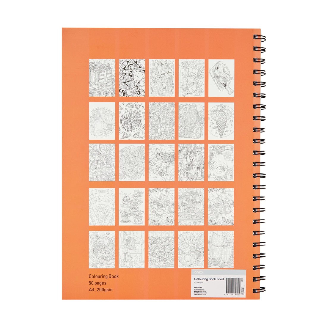 5 Artist Colouring Book - Food, 5 of 5