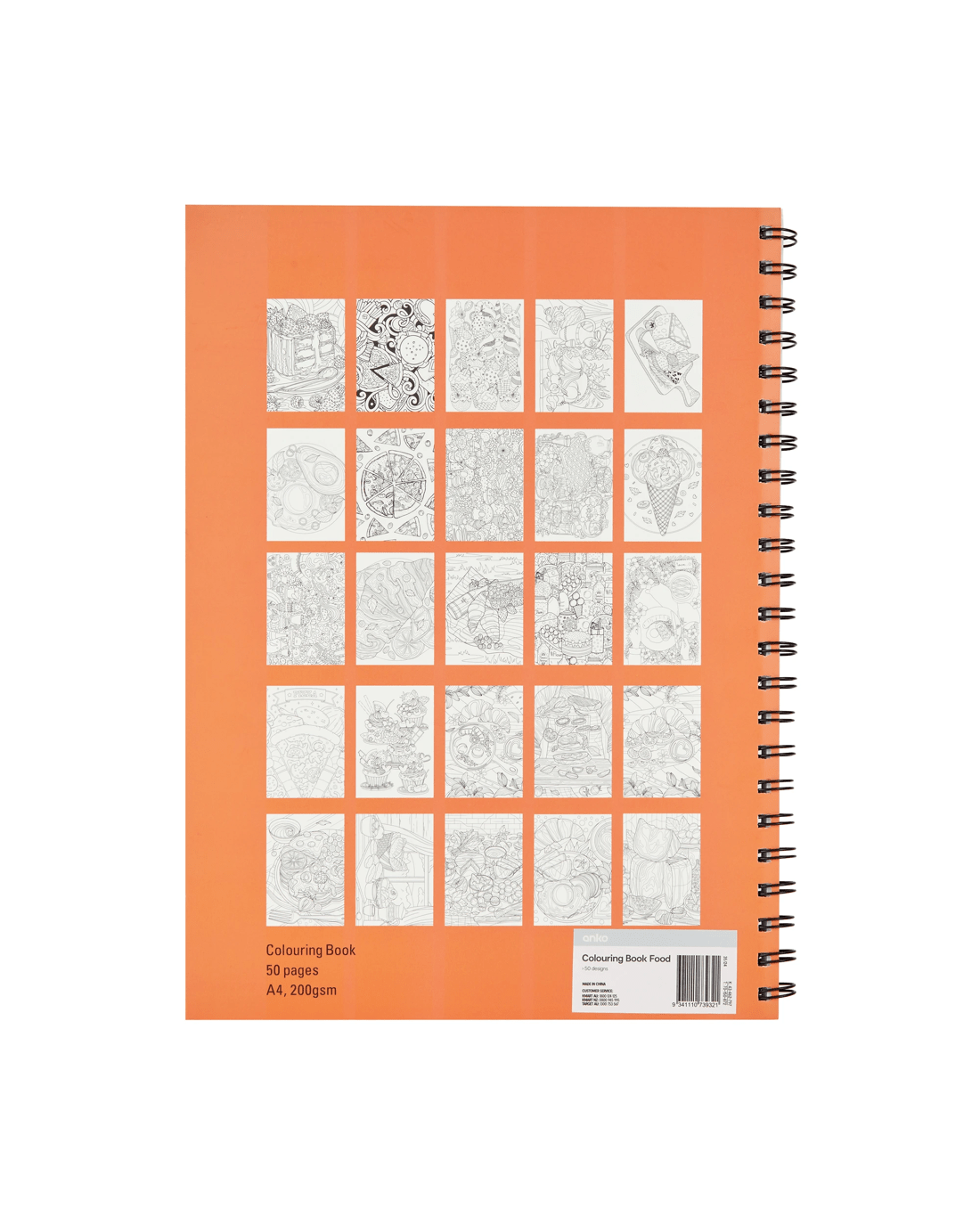 5 Artist Colouring Book - Food, 5 of 5