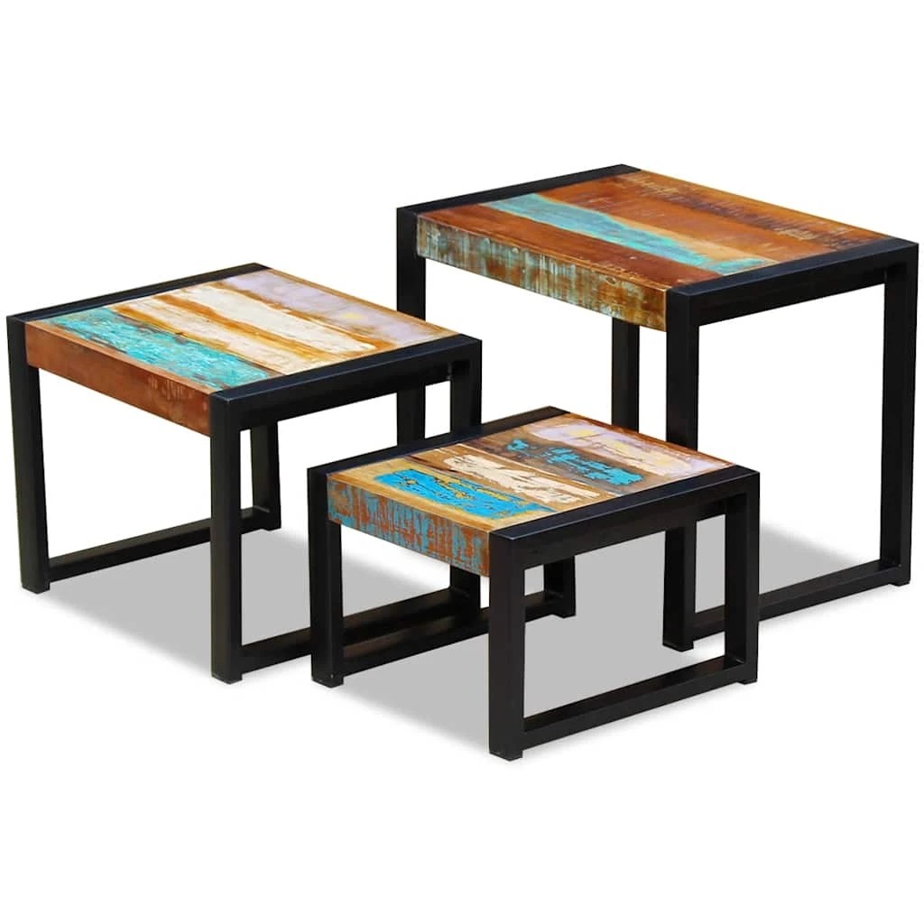 1 Vidaxl Side Table Wooden Side Table - Multi, 1 of 10