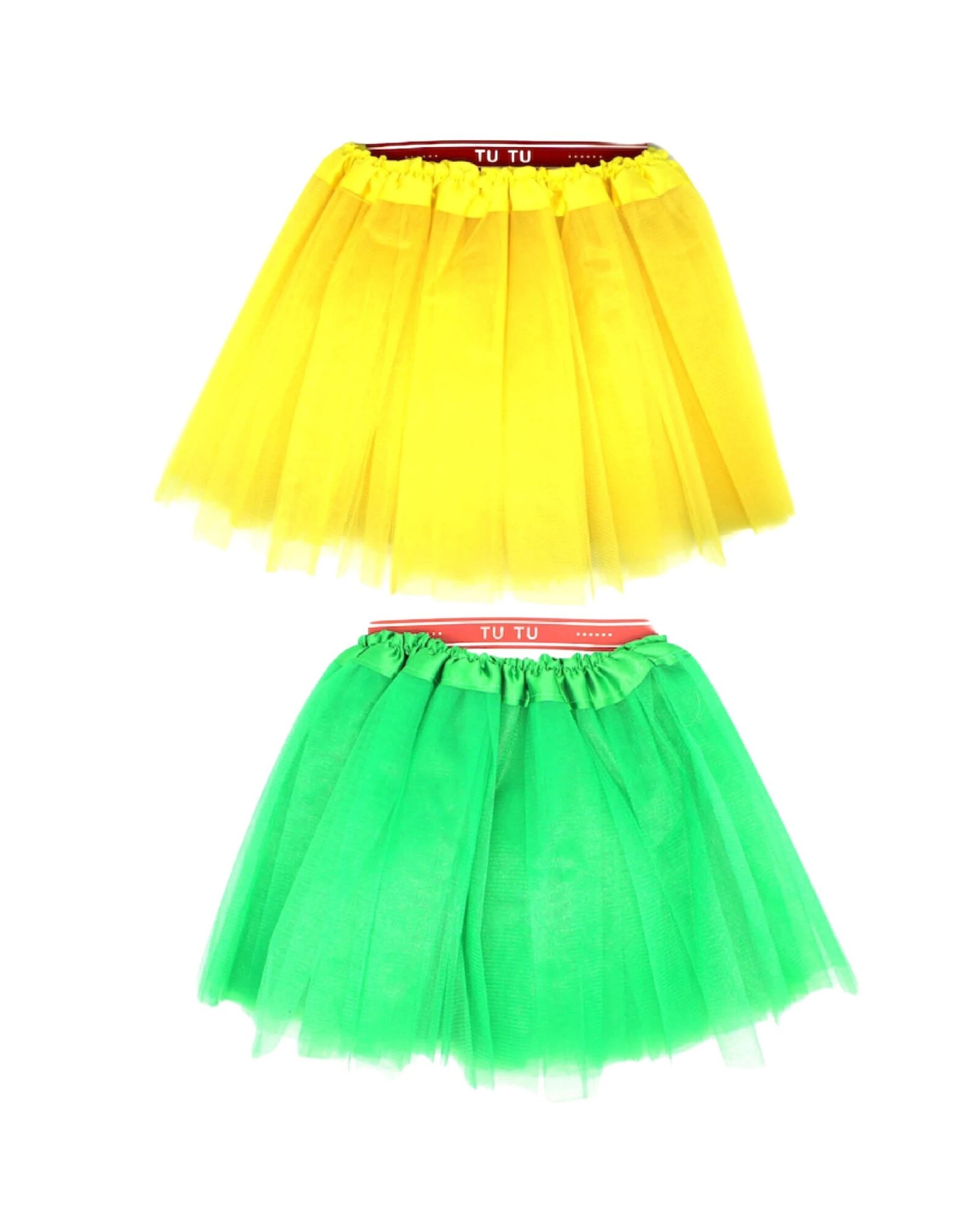1 BR Costumes 2x Tulle Ballerina Tutu Skirts - 3-Layer Children’s Costume, 1 of 4