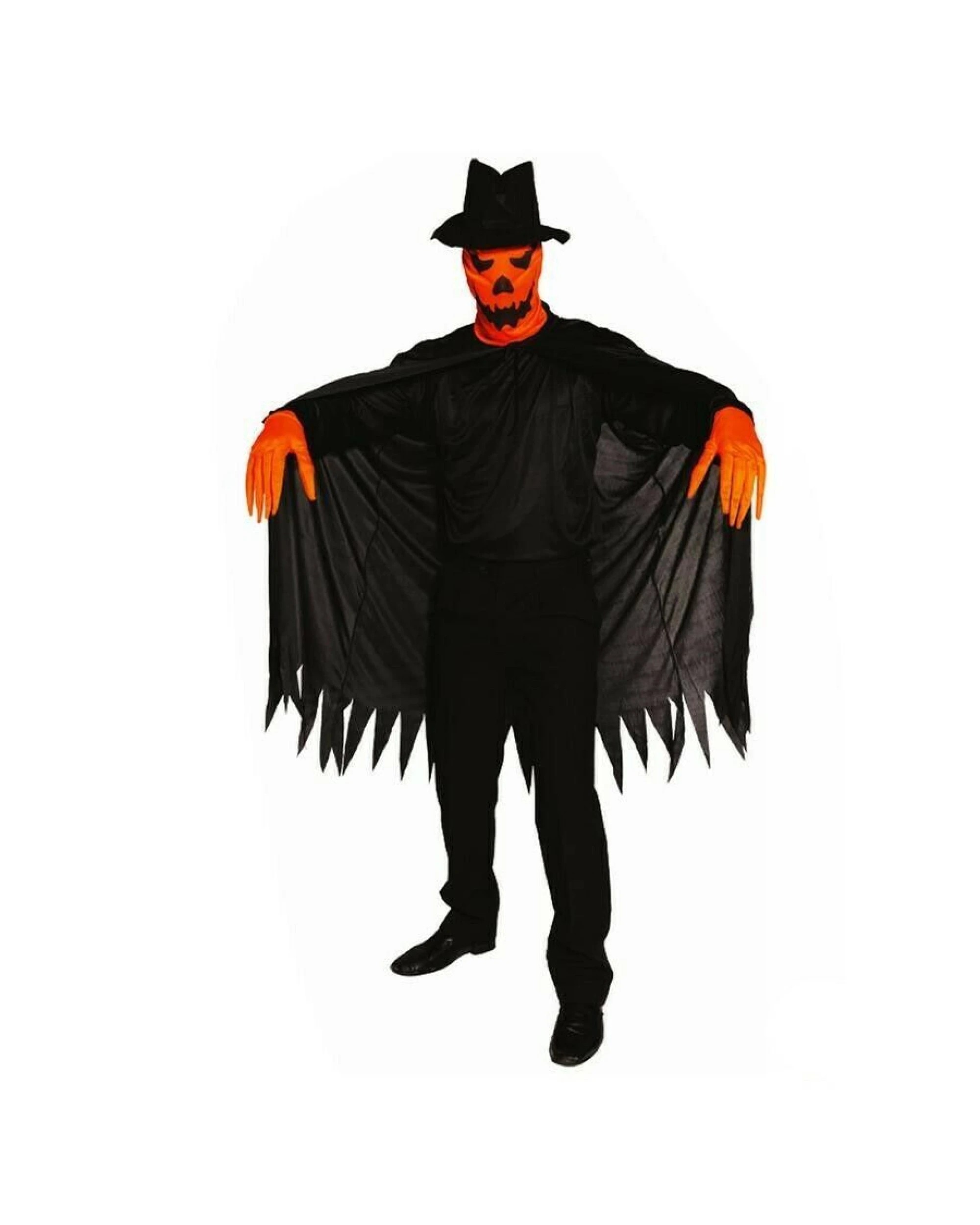 1 Pumpkin Slayer Costume with Black Cape for Halloween, 1 of 2
