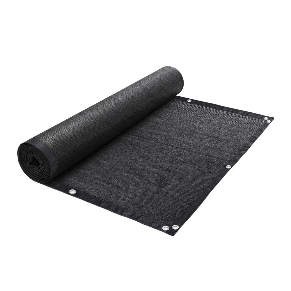 1 Instahut Shade Cloth Sun Shade Fabric Patio UV Resistant  10x2m - Black, 1 of 6