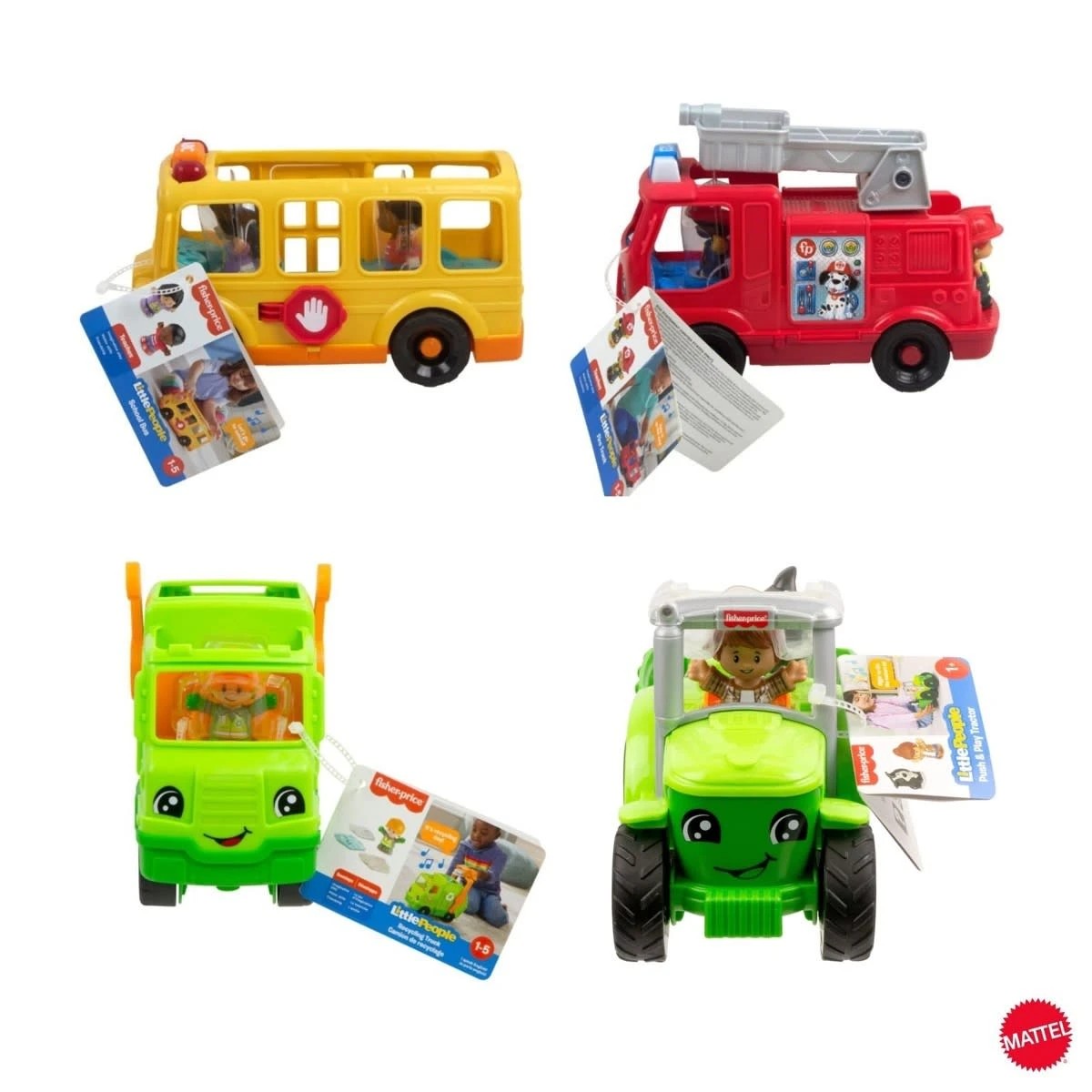 9 Fisher-Price Little People Musical Toy Vehicles - Assorted, 9 of 9