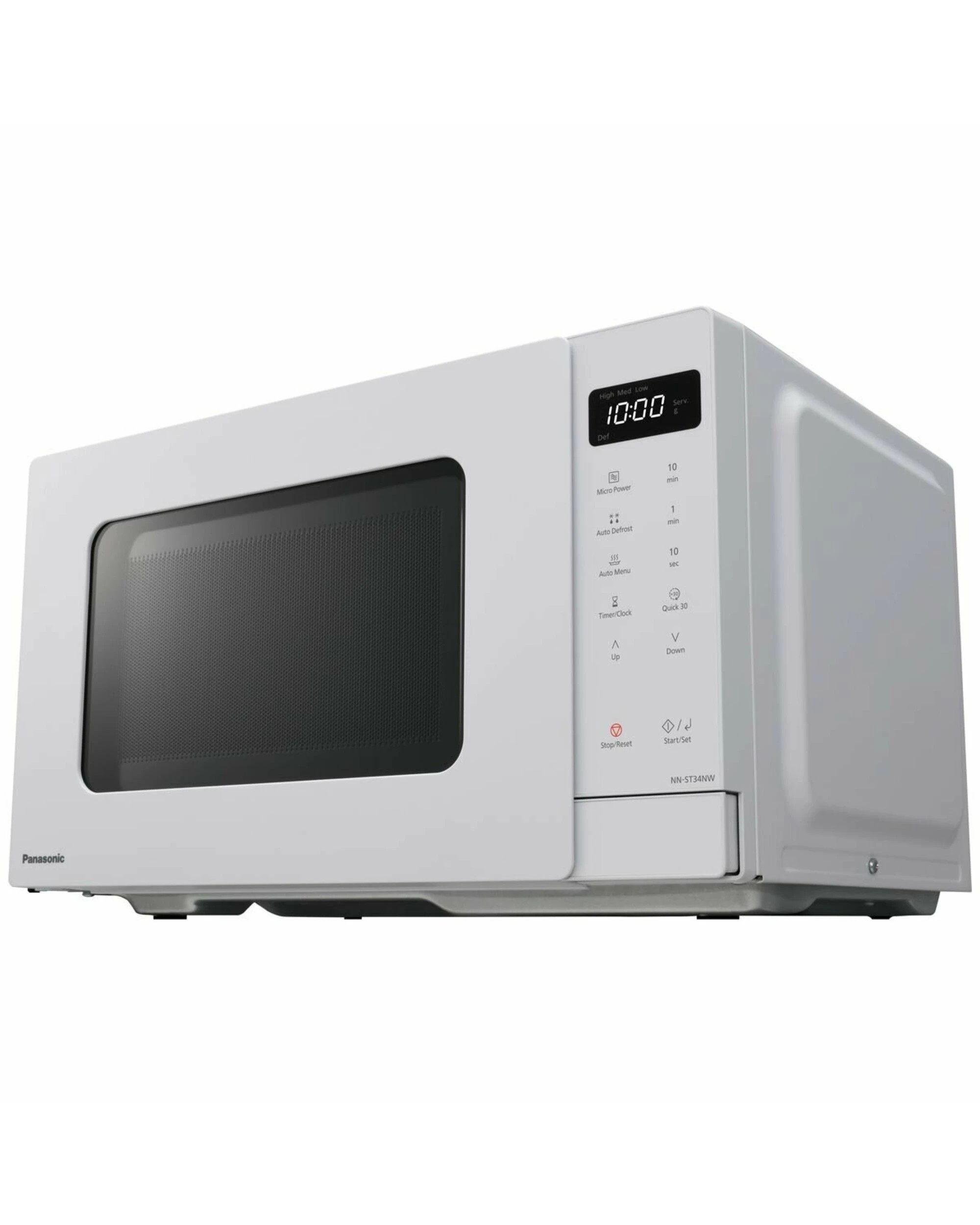 4 Panasonic 25 Litre Compact Microwave Oven - White - WHITE, 4 of 5