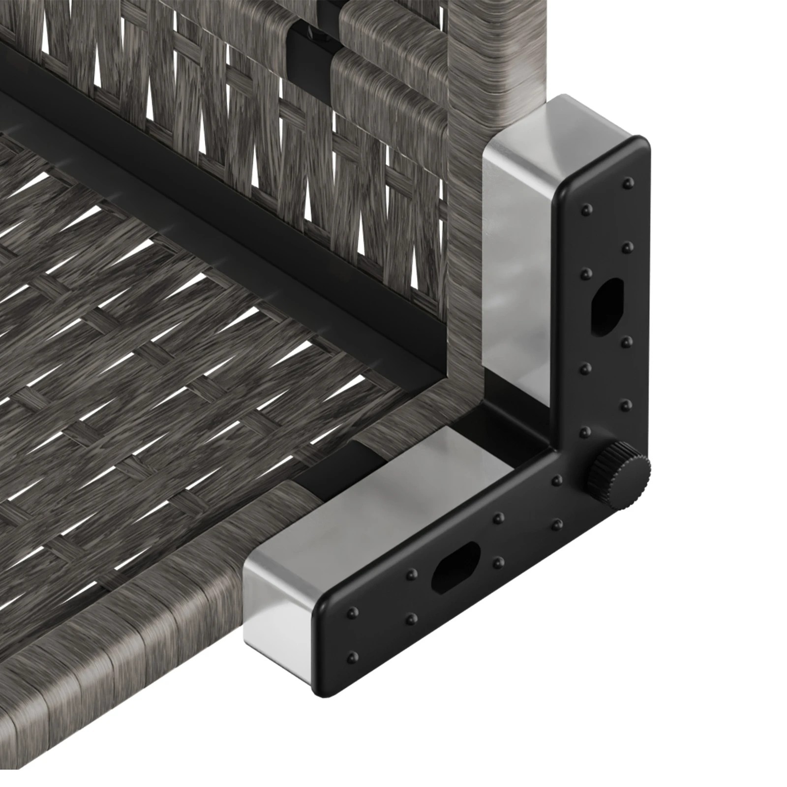 7 Alfordson 6 Seater Outdoor Lounge Setting 7PCS Sofa Set Furniture - Dark Grey, 7 of 10