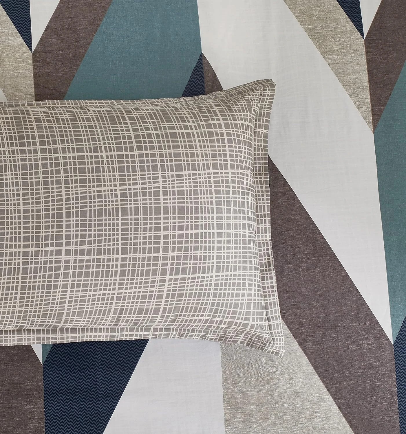 6 Gioia Casa Printed Cotton Reversible Quilt Cover Set - Super King Bed - Oliver, 6 of 6