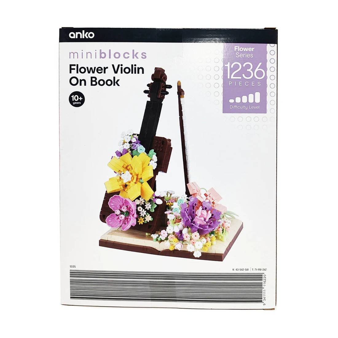 4 1236 Pieces Mini Blocks Flower Series: Flower Violin on Book, 4 of 4