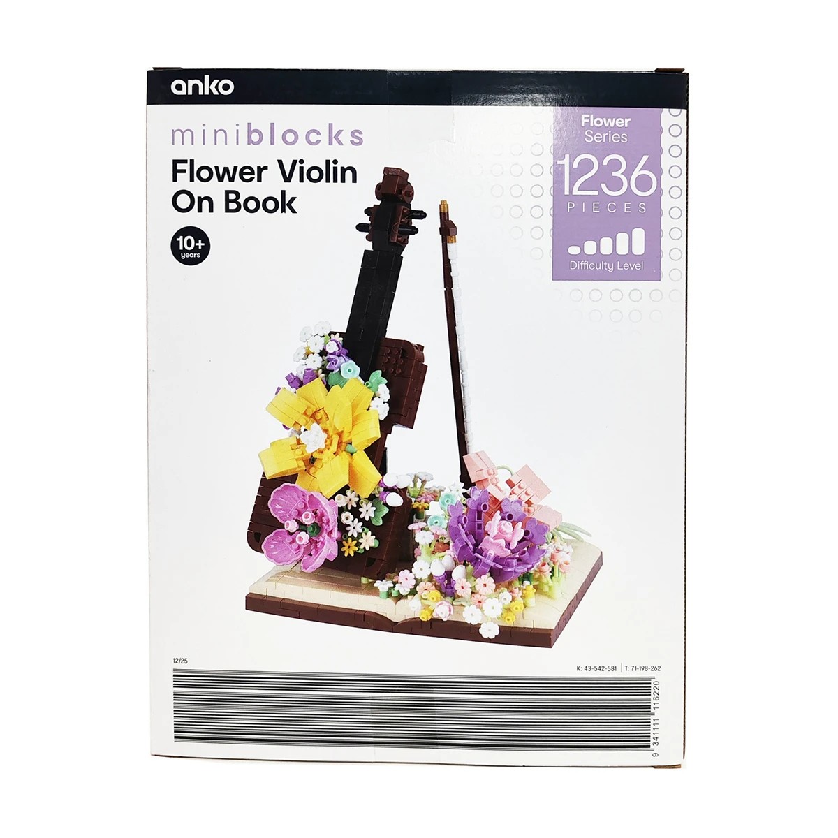 4 1236 Pieces Mini Blocks Flower Series: Flower Violin on Book, 4 of 4