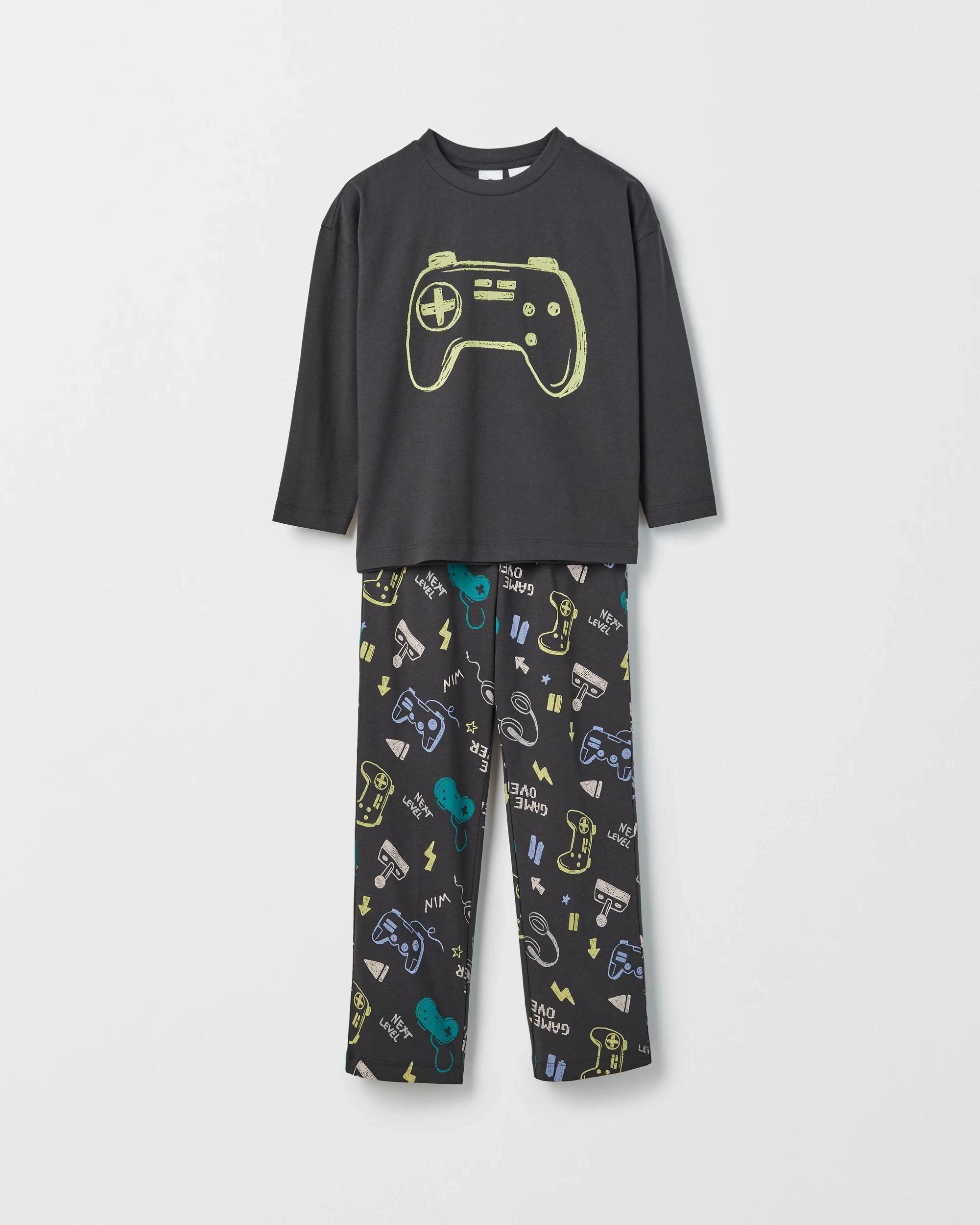 5 Target Kids Australian Cotton Younger Boys Oversized Lounge Knit Pyjama Set CONSOLE, 5 of 7