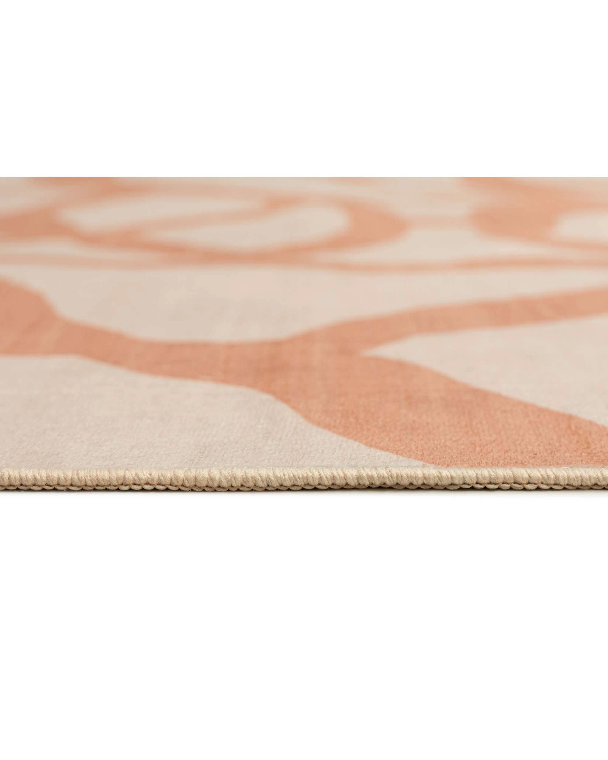 8 Loopsie Anerley Printed Washable Rug-220cm x 150cm - Orange, 8 of 8