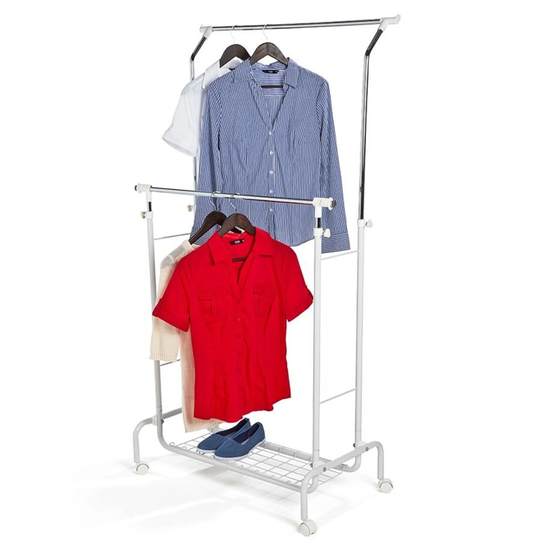 1 Parallel Clothing Rack, 1 of 4