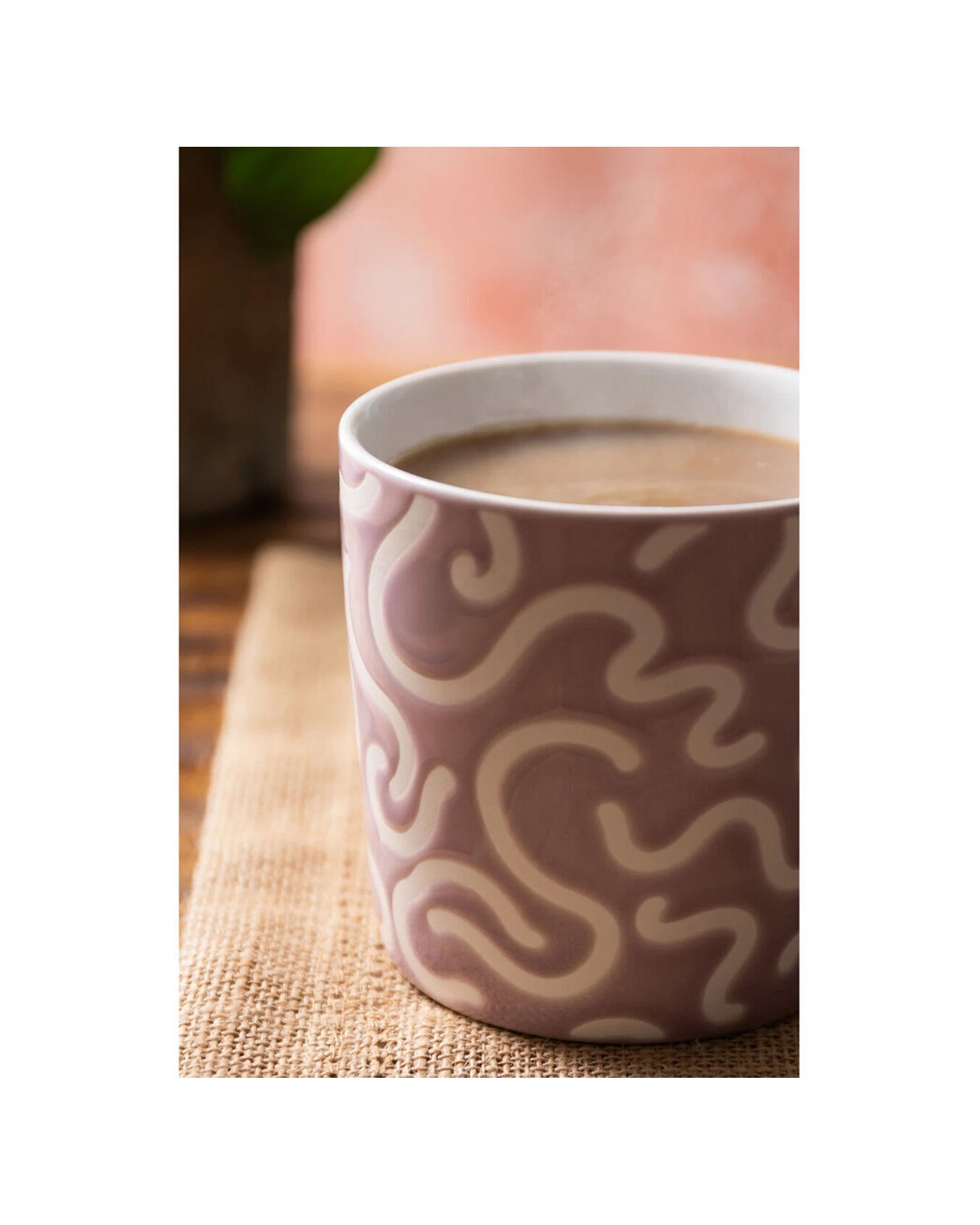 5 Mikasa 4PK Textured Swirl Coffee Mug Cup Stoneware 360ml - Purple, 5 of 8