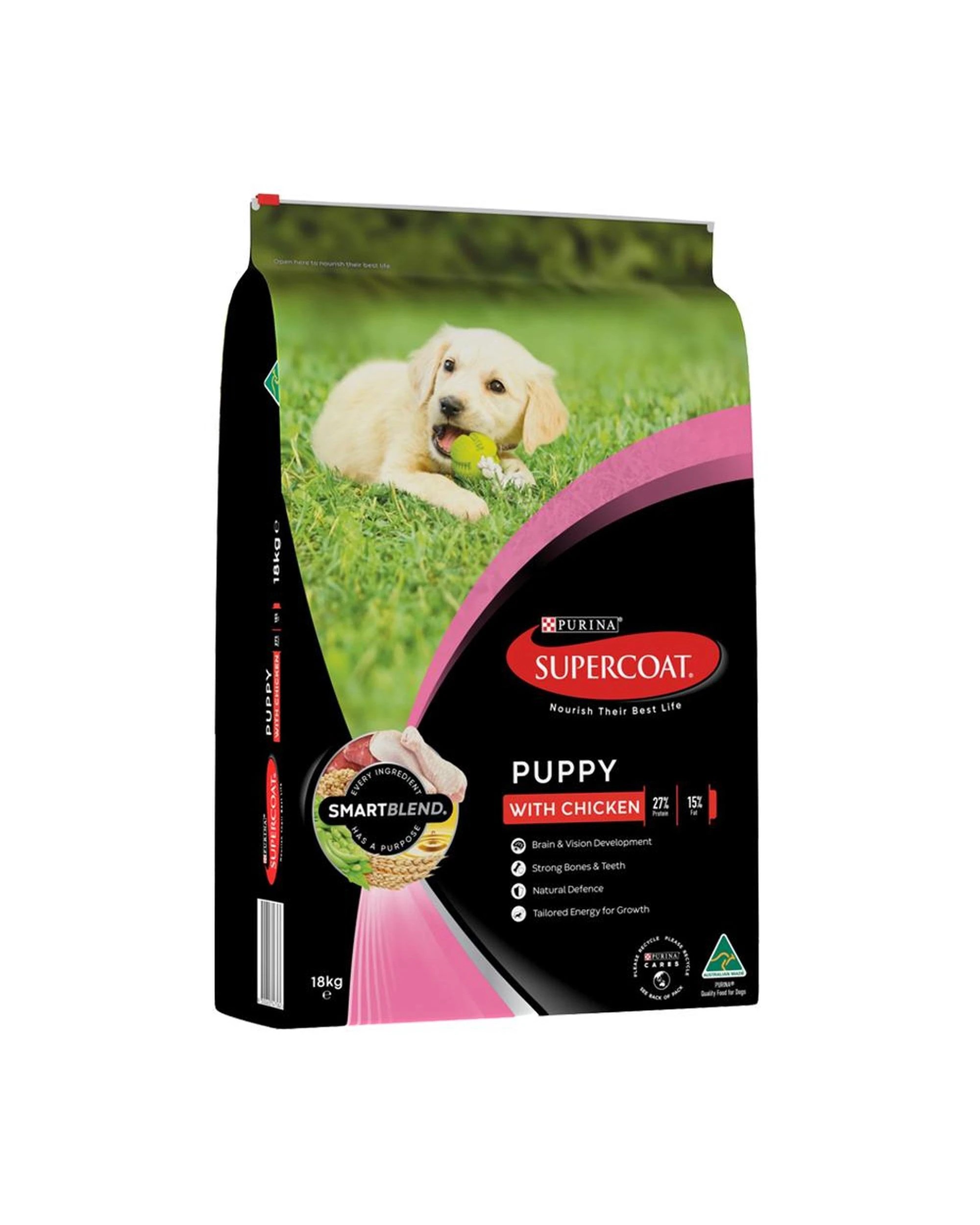 1 Supercoat Puppy SmartBlend Dry Dog Food with Real Chicken 18kg, 1 of 1