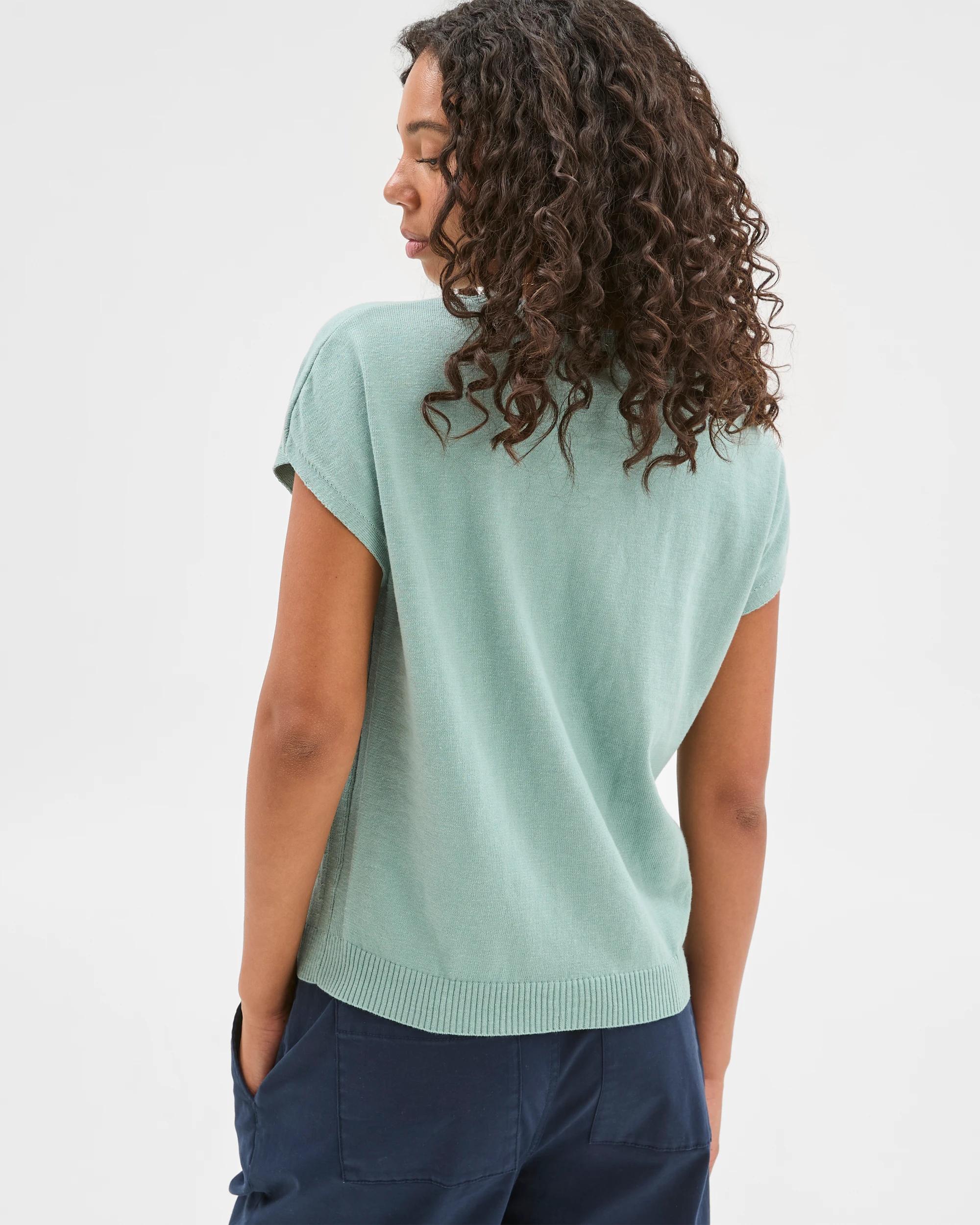 5 Target Australian Cotton Blend Extended Sleeve Knitted T-shirt AQUIFER, 5 of 6