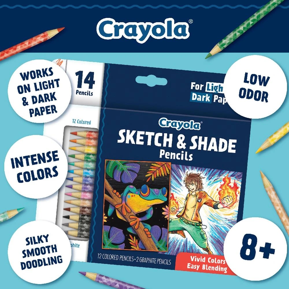 7 Crayola Sketch and Shade Pencils 14 Pack, 7 of 7