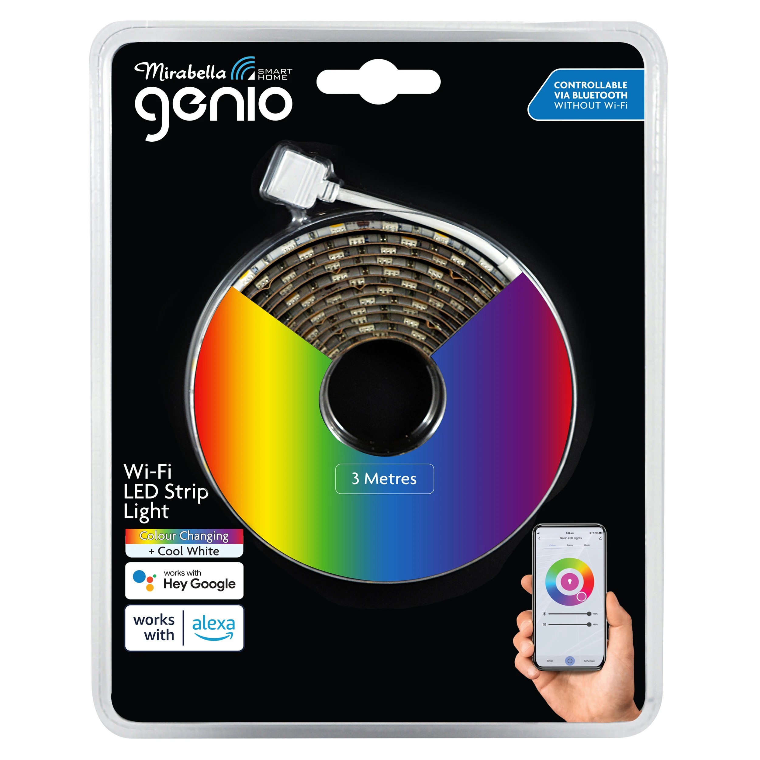 1 Mirabella Genio Wi-Fi LED Strip Light, 1 of 2