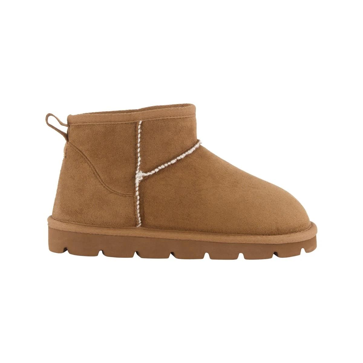 1 Womens Ankle Slipper Boots CHESTNUT TAN, 1 of 5