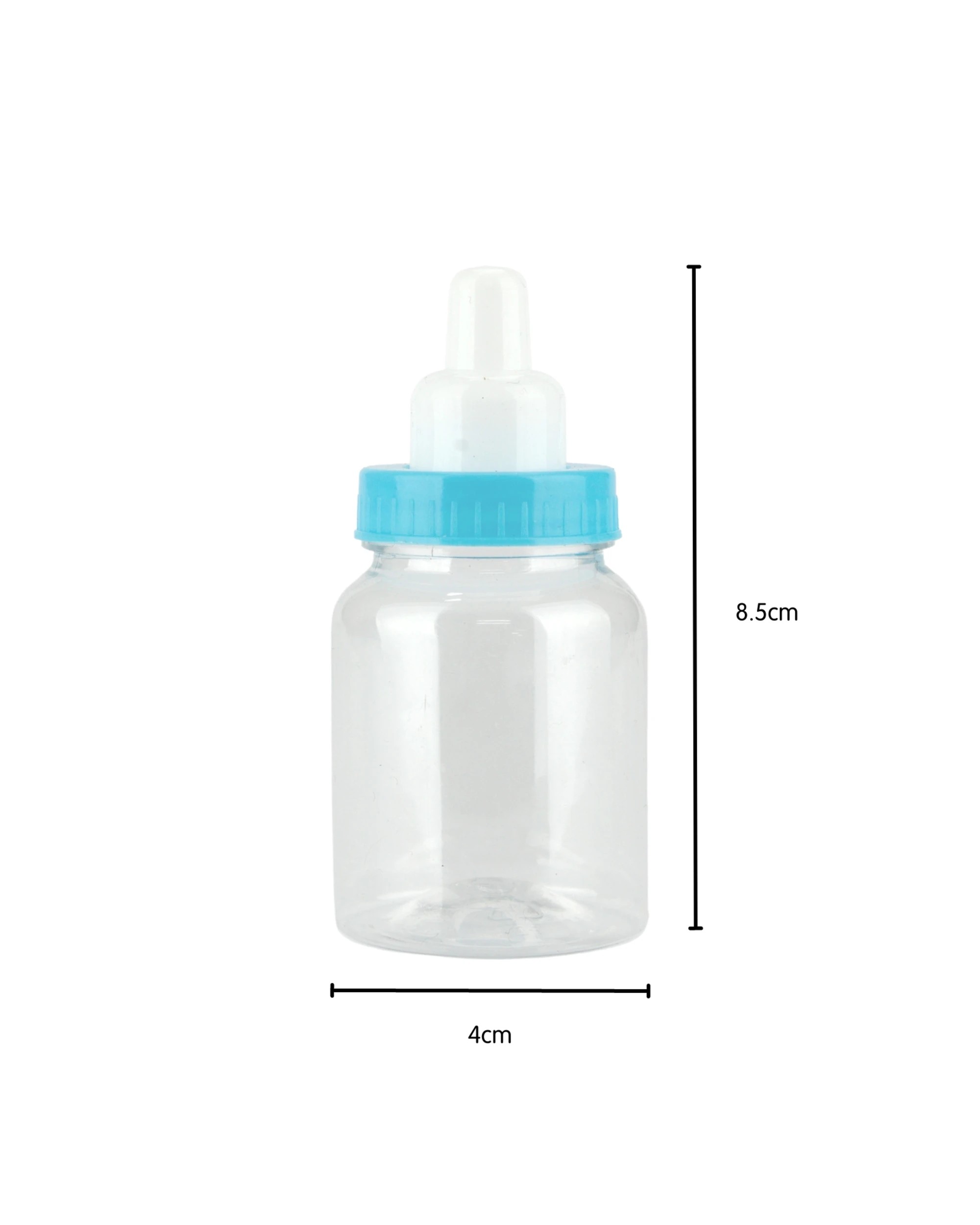 2 Amscan Fillable Baby Bottles Pack of 6 - Blue - Blue, White, 2 of 3