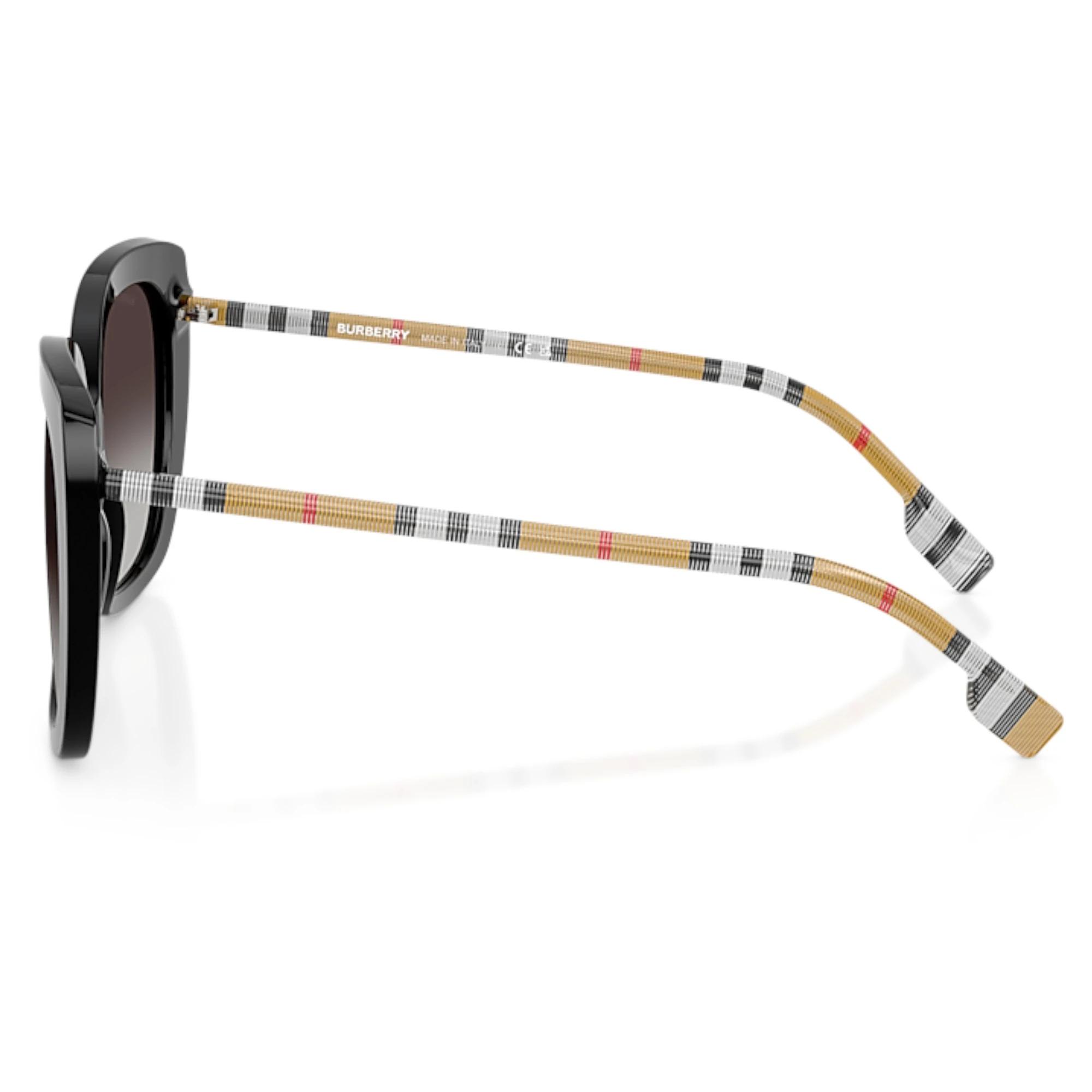 5 Burberry Women BE4323 38538G Square Grey Gradient Sunglasses BLACK, 5 of 5