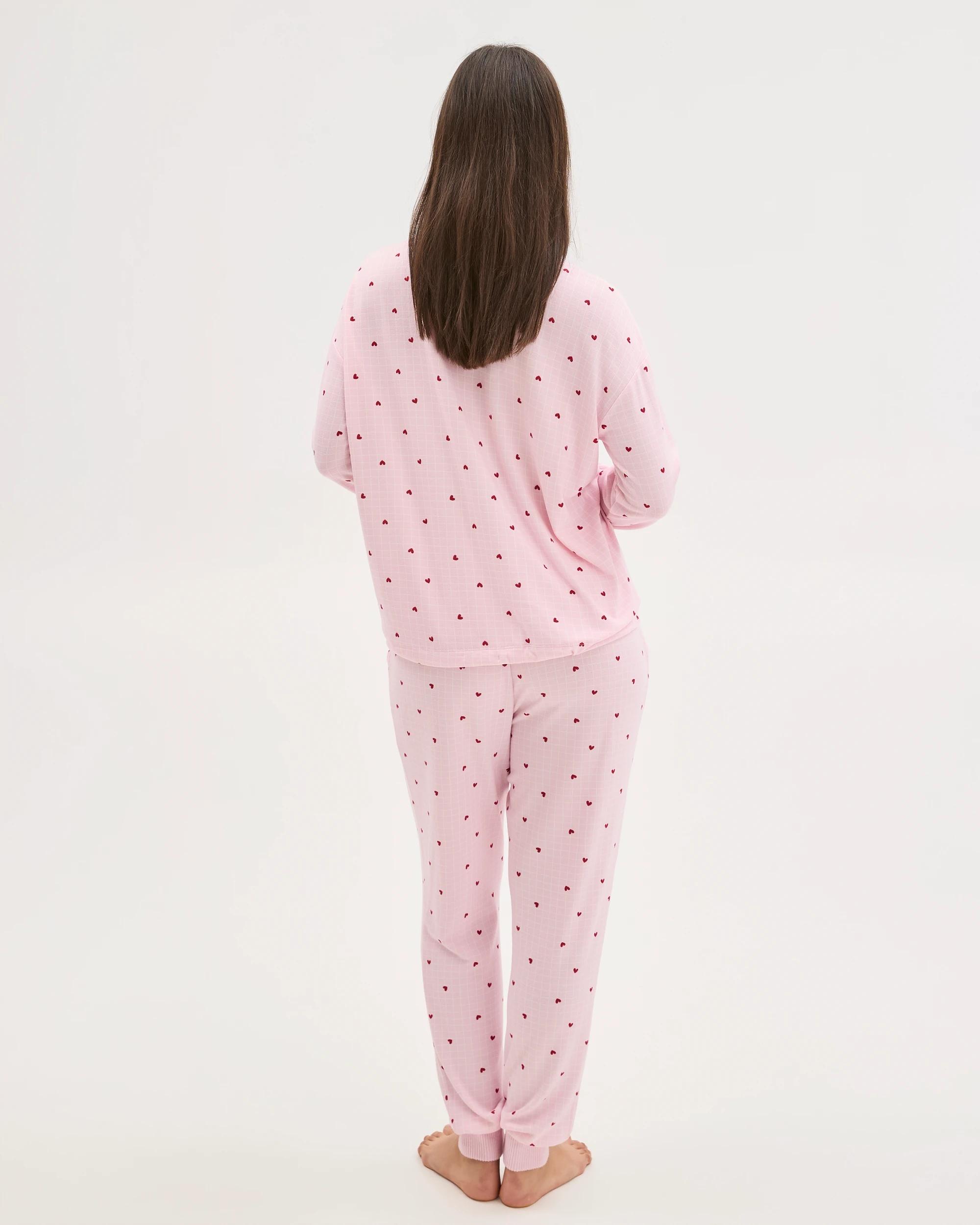 6 Target Woman Printed Cosy Pyjama Sleep Set HEART, 6 of 6