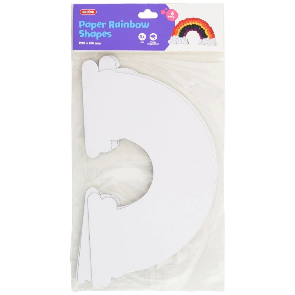 1 Kadink Paper Shapes Rainbow 6 Pack, 1 of 3