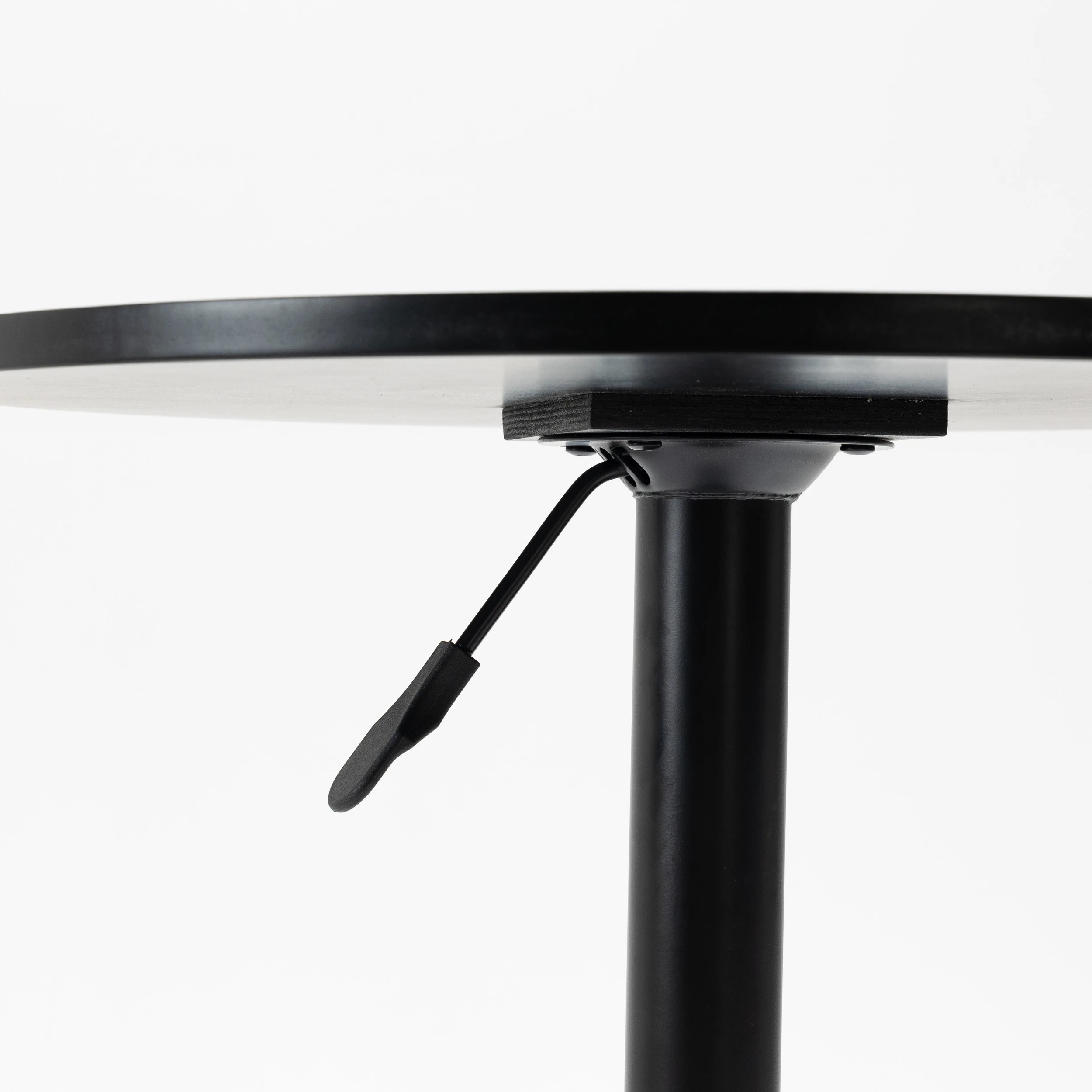 7 IHOMDEC Walnut Wood Round Bar Table - Black - Black, 7 of 10