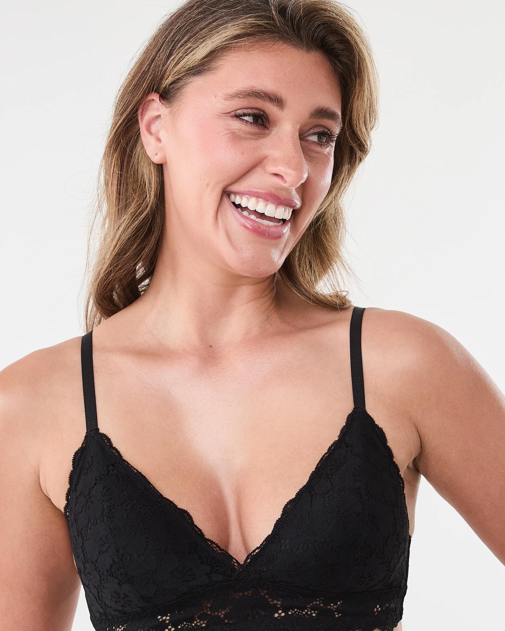 4 Wirefree Lace Bralette Black, 4 of 7