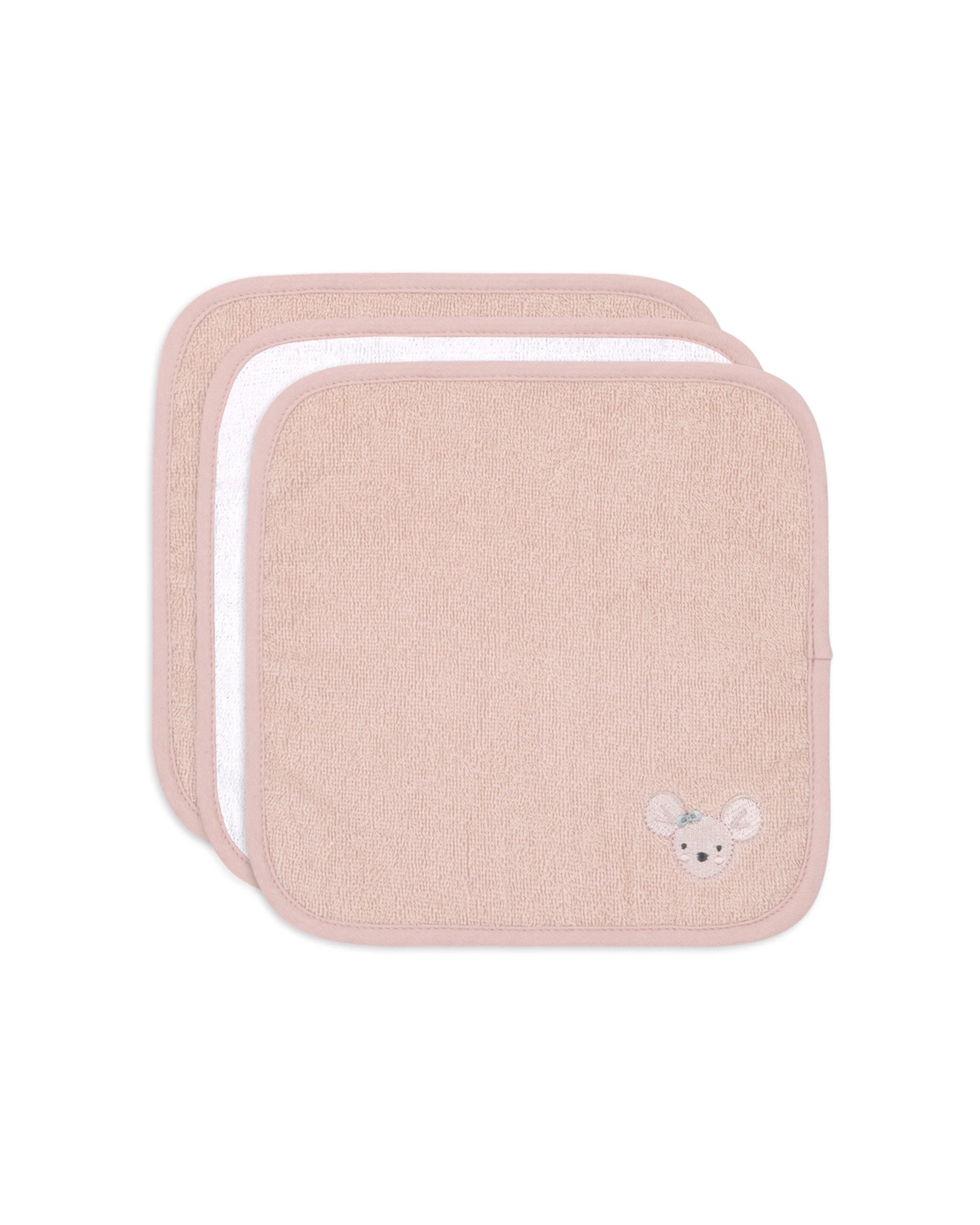 2 Little Haven 3pc Hooded Washers Baby Washcloths 100 Percent Cotton Terry - Multi, 2 of 3