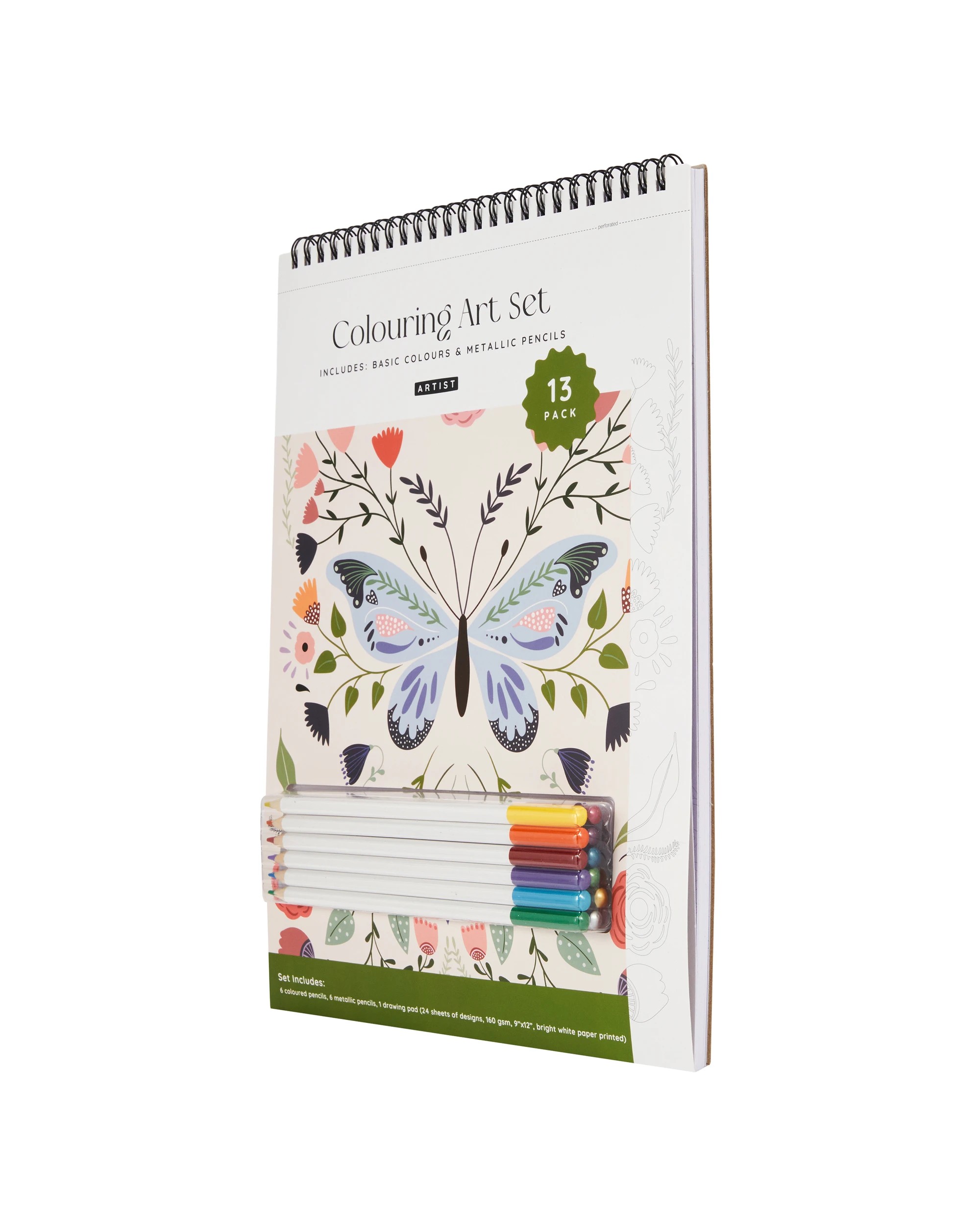 3 13 Pack Colouring Art Set - Butterfly, 3 of 5