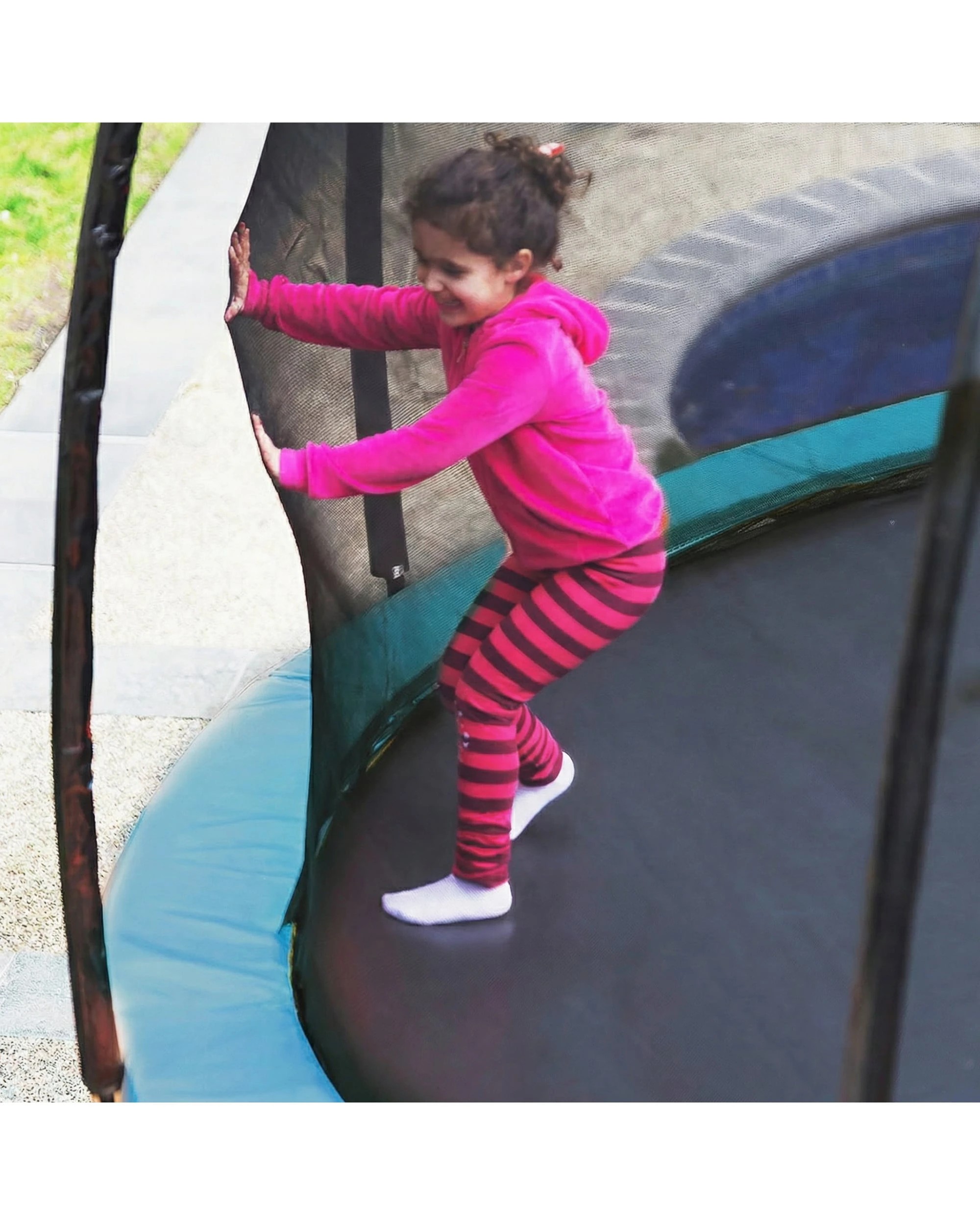 4 Kahuna 10ft Trampoline with Roof in Green, 4 of 5