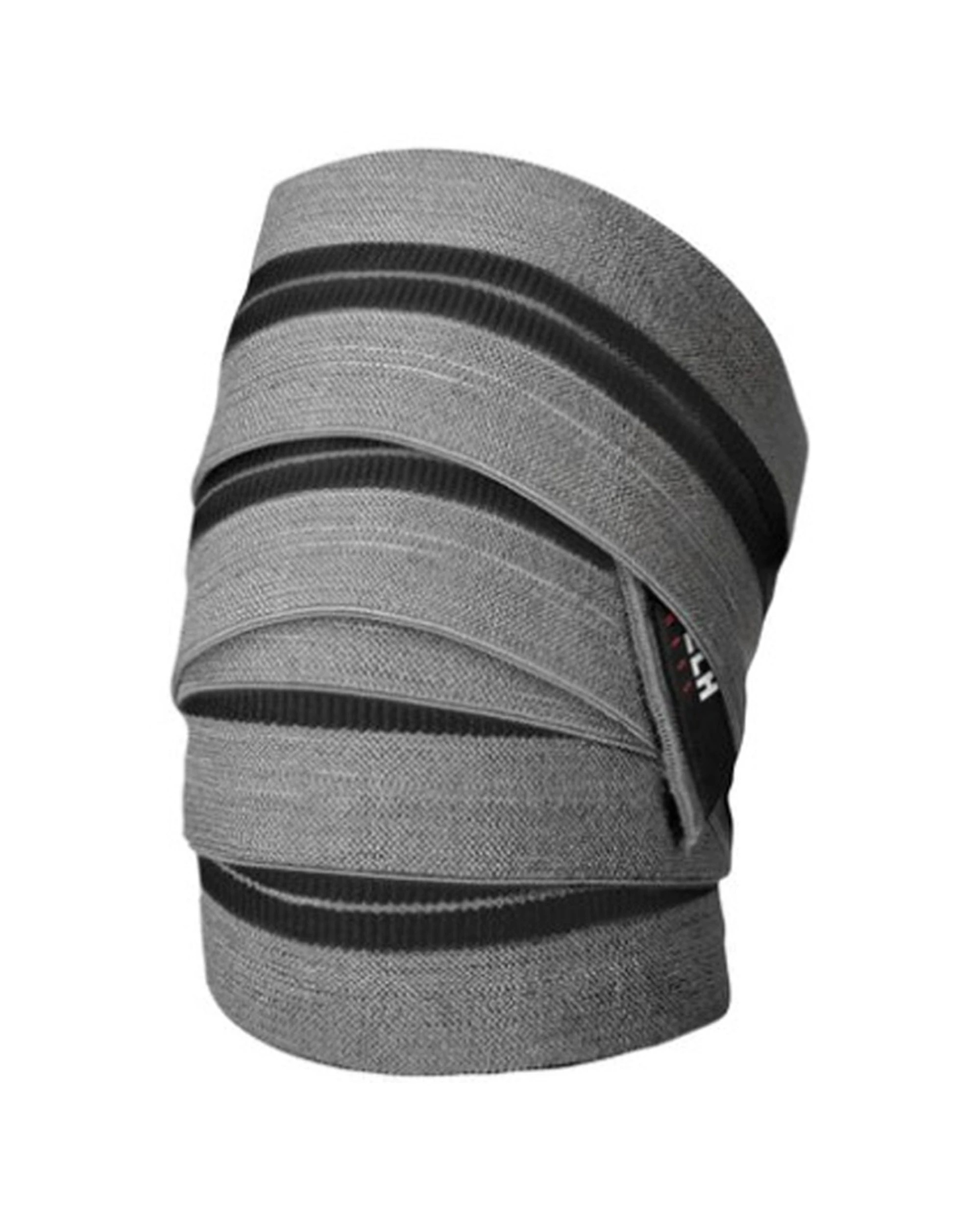 2 Lift-Tech Fitness 2pc Compression Knee Wrap Tension Support Strap 78 Inch - Grey, 2 of 2
