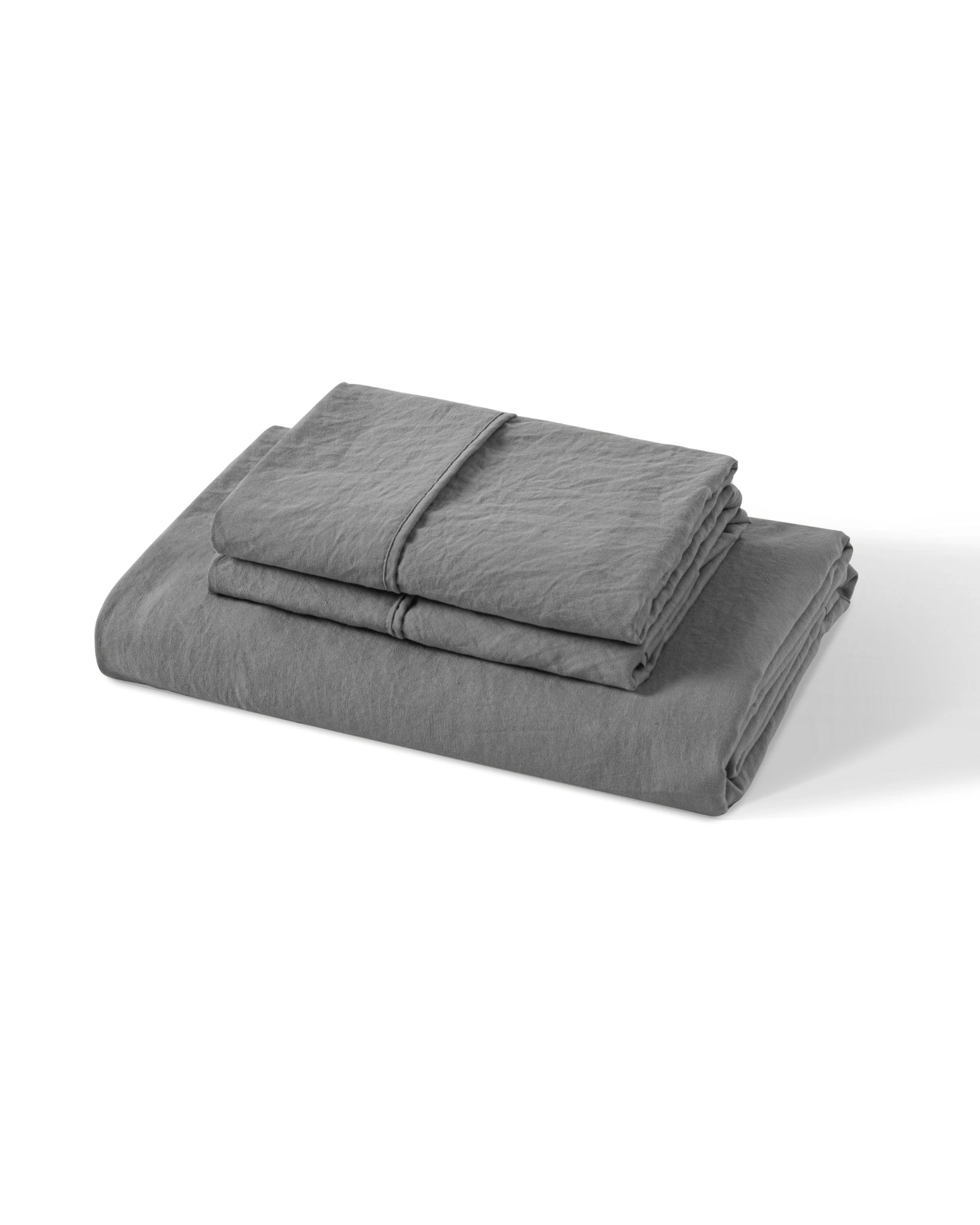 8 Dreamaker Superfine Washed Microfibre Combo Fitted Sheet Set - Long Single Bed - Charcoal, 8 of 8