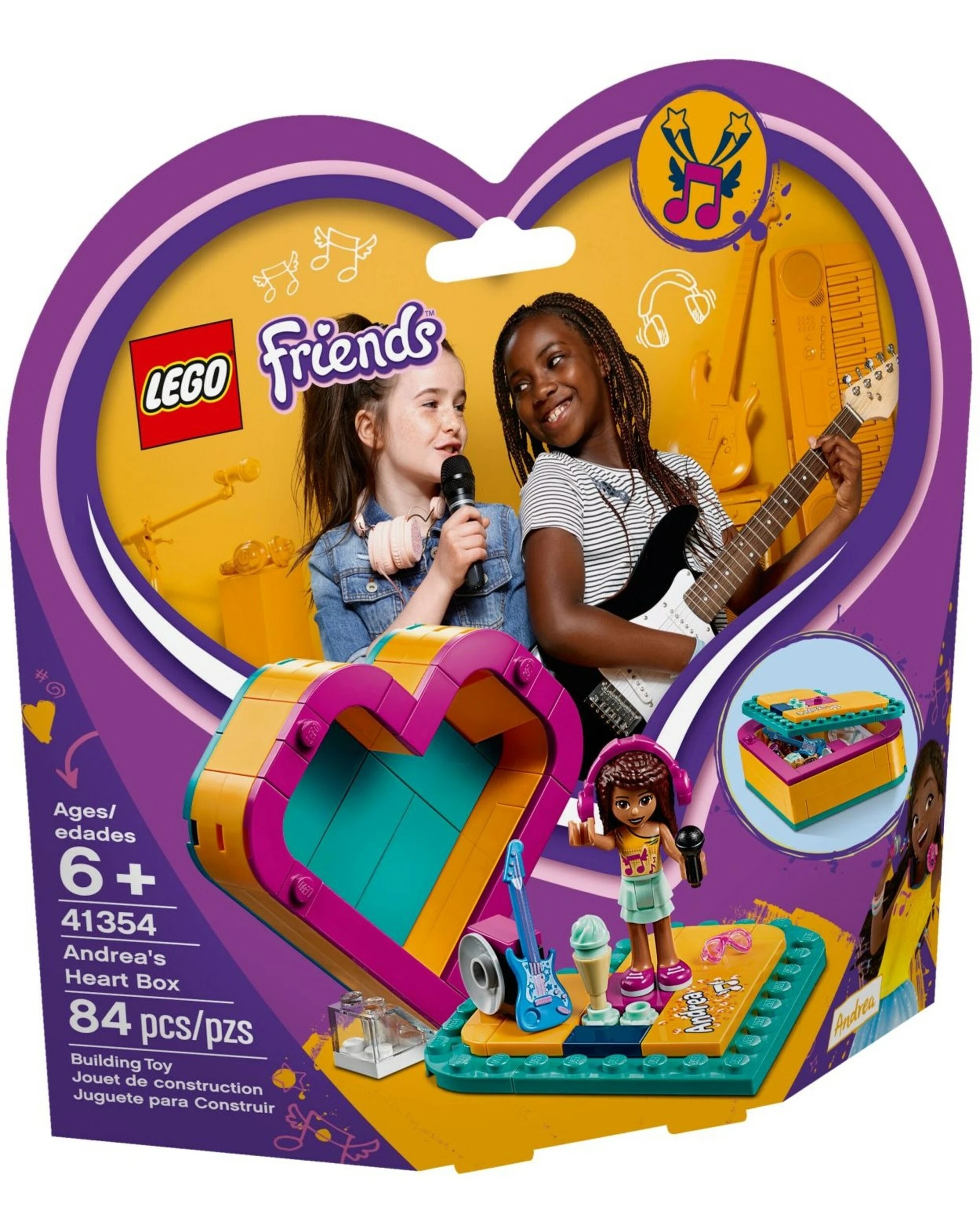 1 LEGO 41354 Andrea's Heart Box - Portable Playset with Mini-doll Figure, 1 of 5