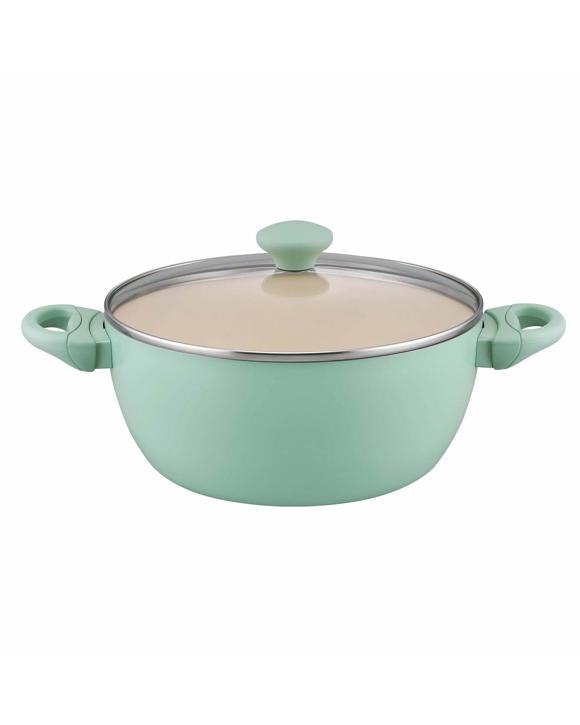 RACO SmartStart Ceramic Nonstick Induction Covered Casserole 26cm/5.2L Lichen - Green