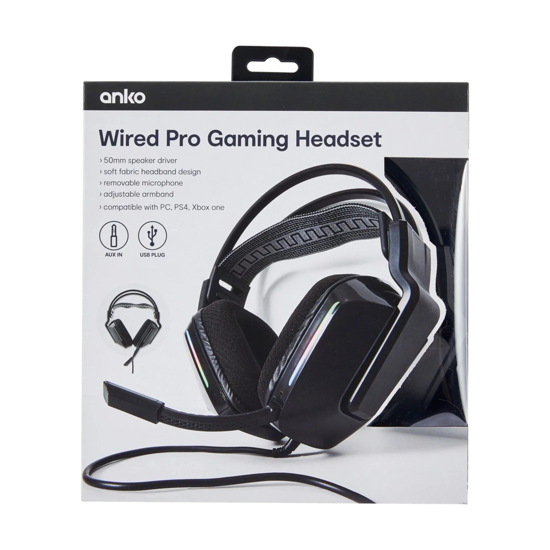 10 Wired Pro Gaming Headset - Black, 10 of 10