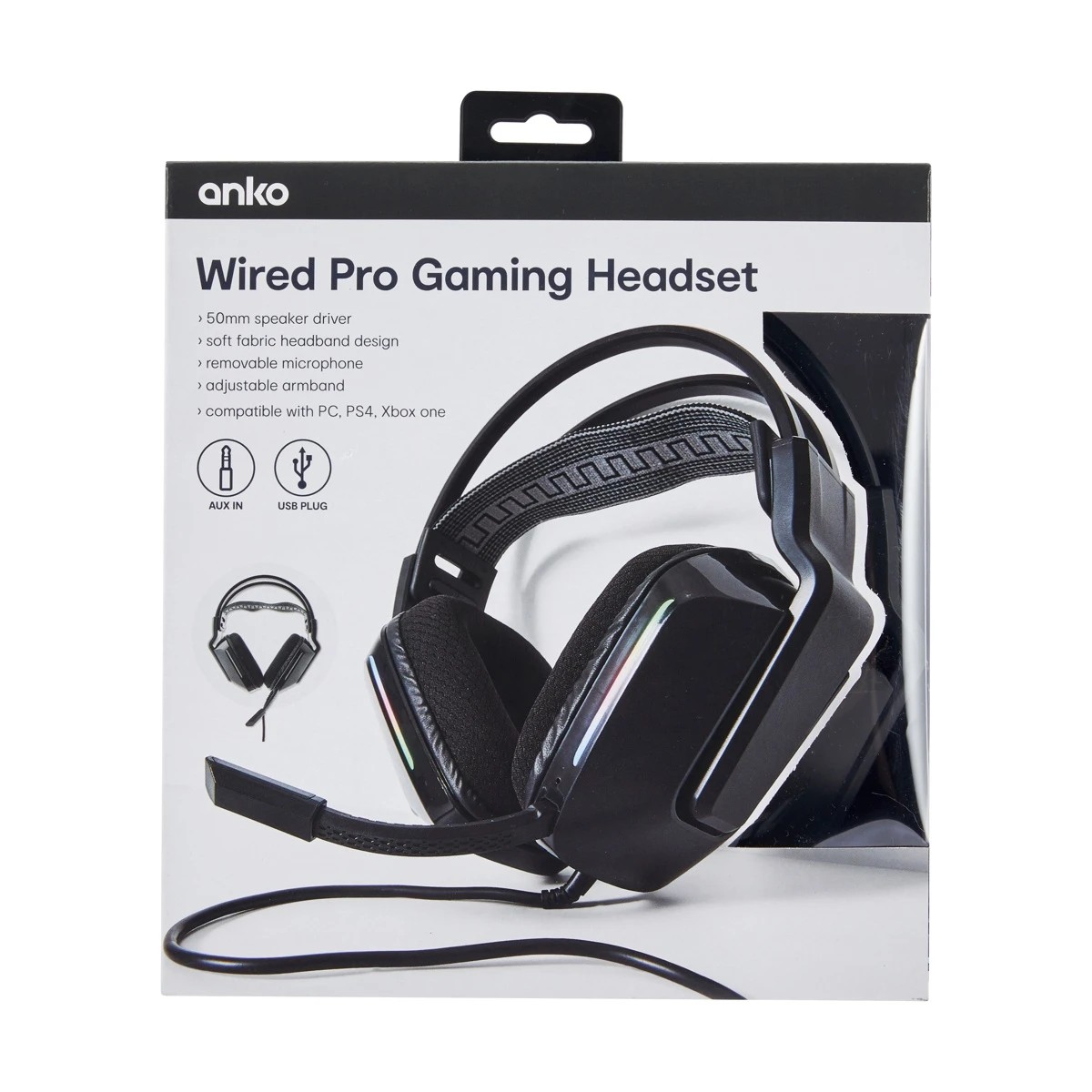 10 Wired Pro Gaming Headset - Black, 10 of 10