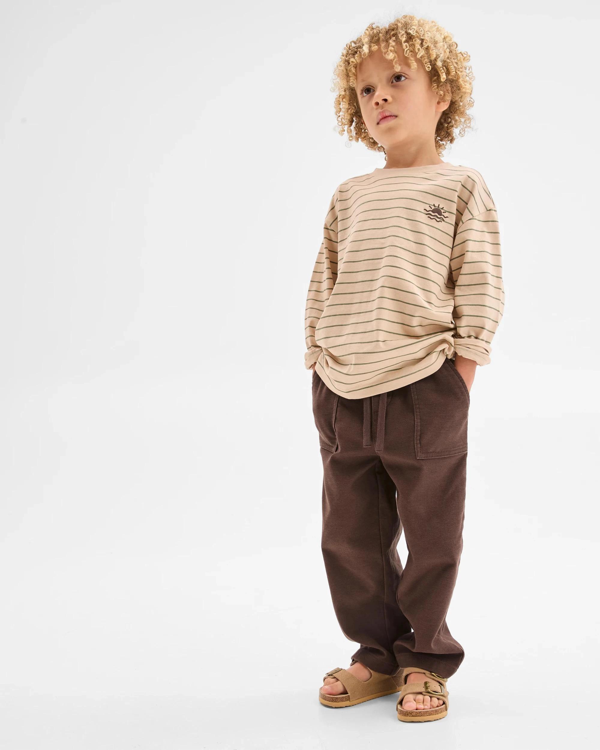 1 Target Kids Australian Cotton Blend Everyday Pants BROWN, 1 of 6