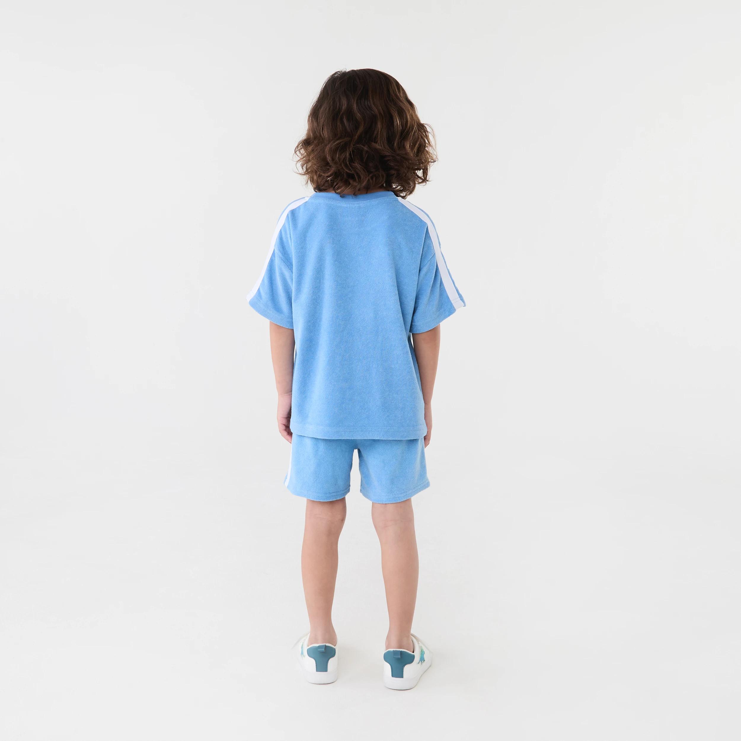 6 Terry Toweling Shorts Silblue, 6 of 6