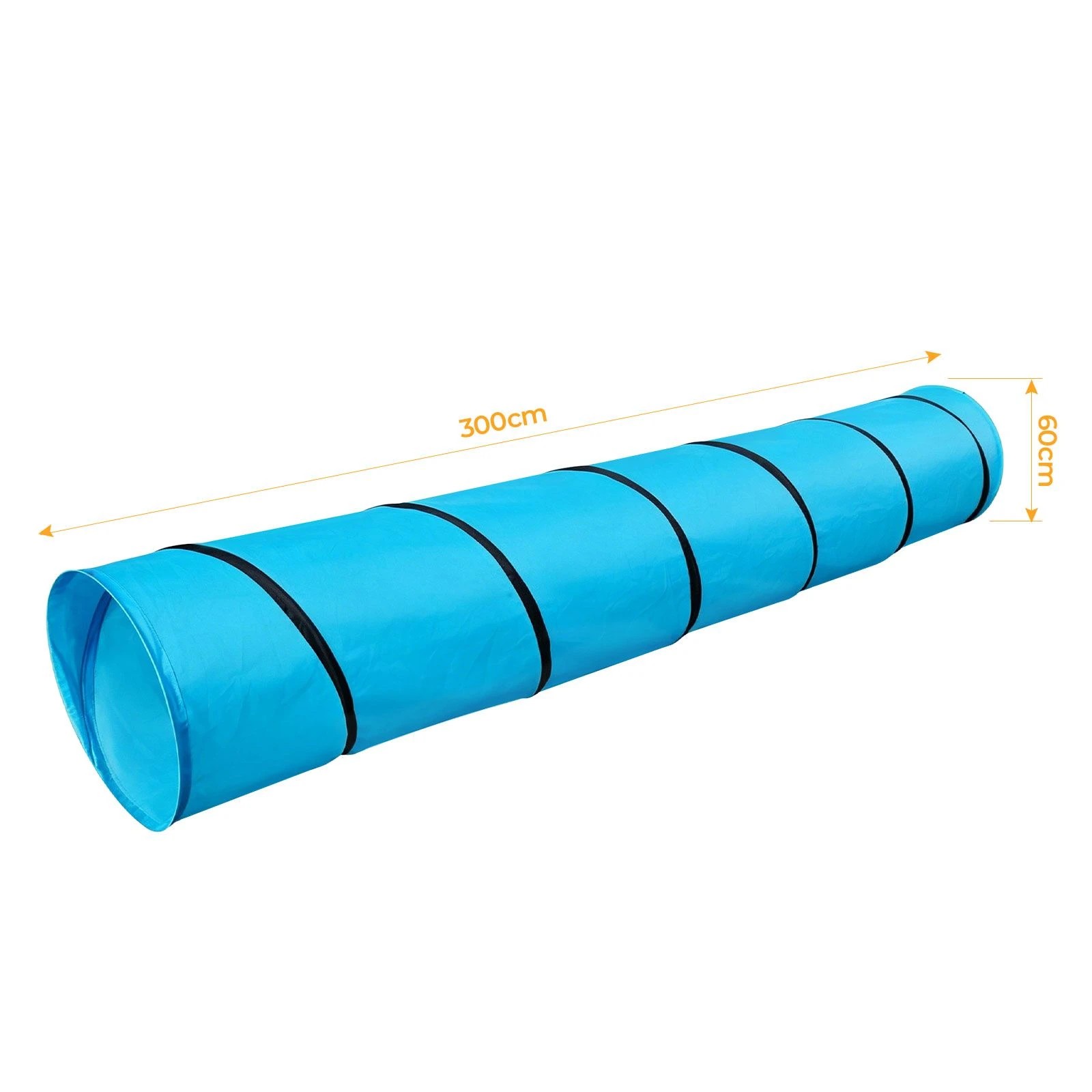 2 Pet Scene Portable 3M Pet Agility Tunnel with Carry Bag Cat Dog Training Exercise Waterproof Obstacle Course, 2 of 6
