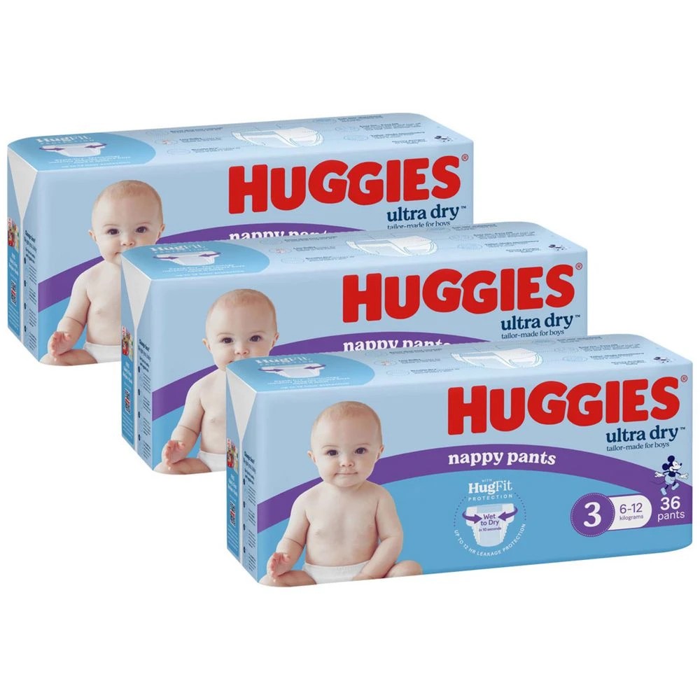 1 Huggies Nappy Pants Crawler Boy 108 Pack, 1 of 1