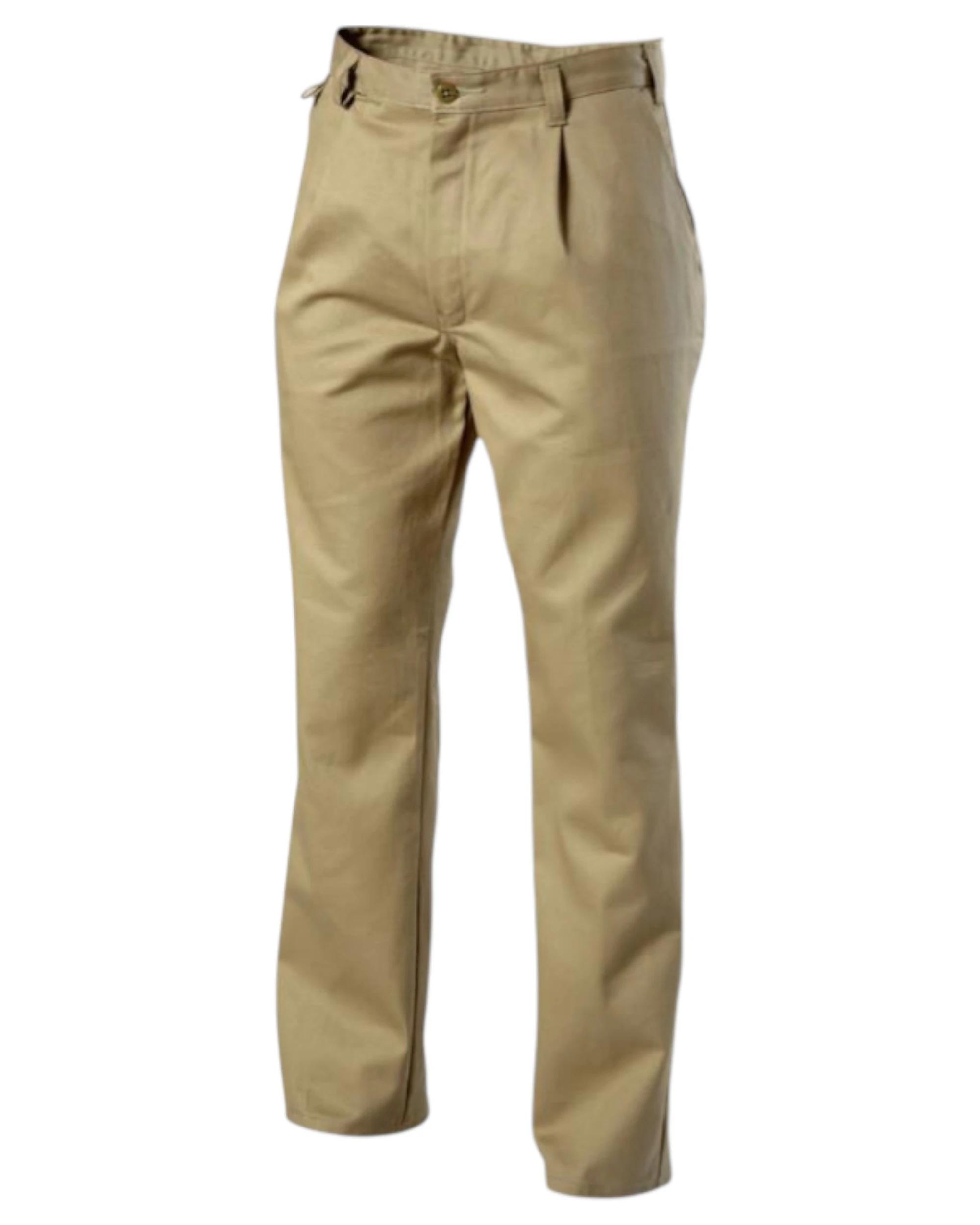 2 Hard Yakka 5 Pack Mens Drill Work Pant Cotton Pants KHAKI, 2 of 9