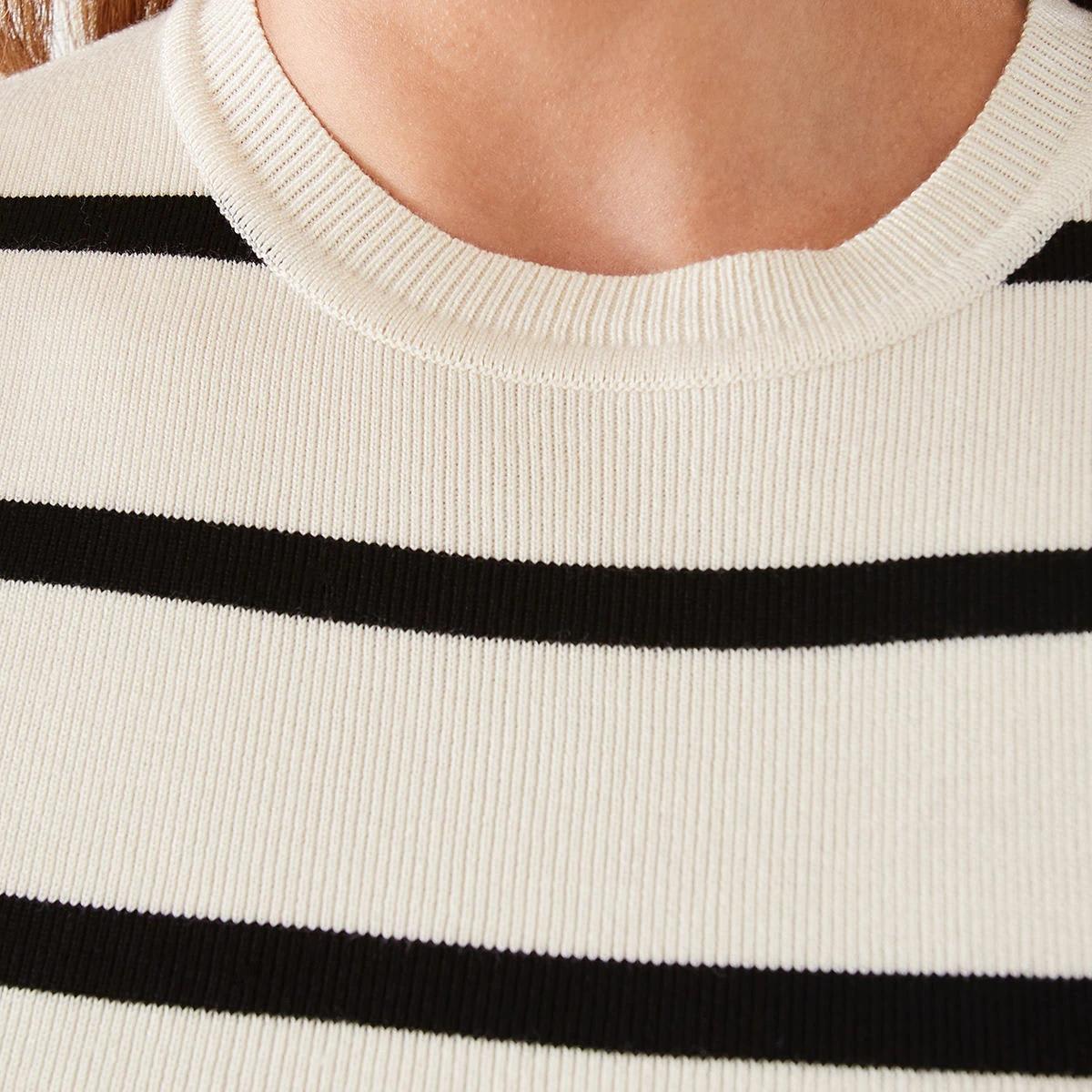 5 Short Sleeve True Knit Baby T-shirt Bw Stripe, 5 of 6