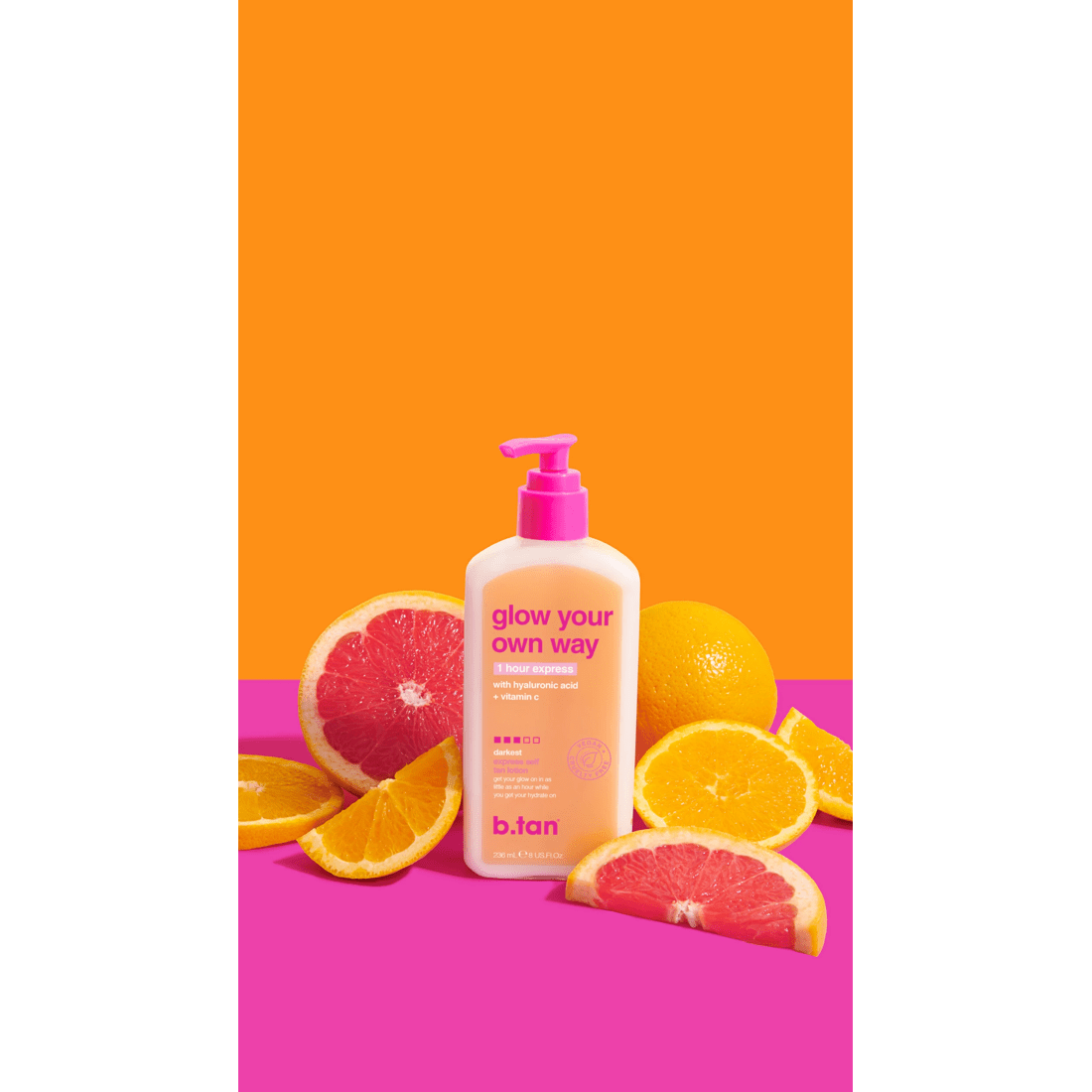 8 b.tan Glow Your Own Way 1 Hour Express Self Tan Lotion - Hyaluronic Acid and Pro-Vitamin B5, 8 of 8