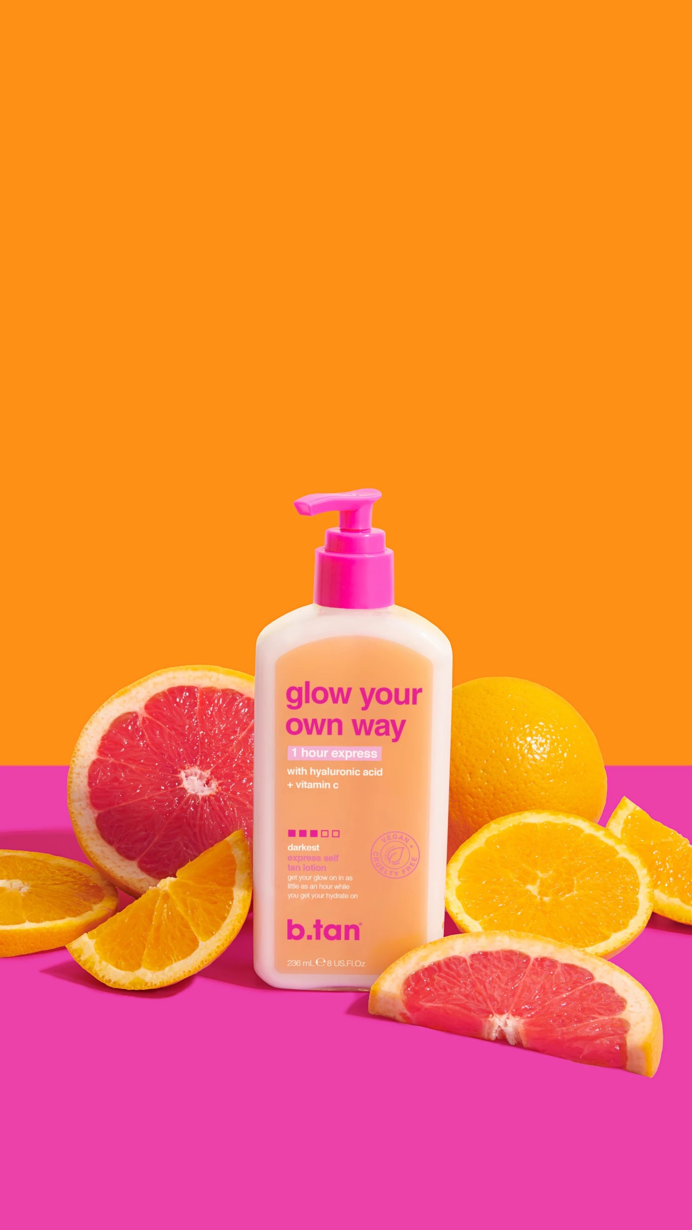 8 b.tan Glow Your Own Way 1 Hour Express Self Tan Lotion - Hyaluronic Acid and Pro-Vitamin B5, 8 of 8