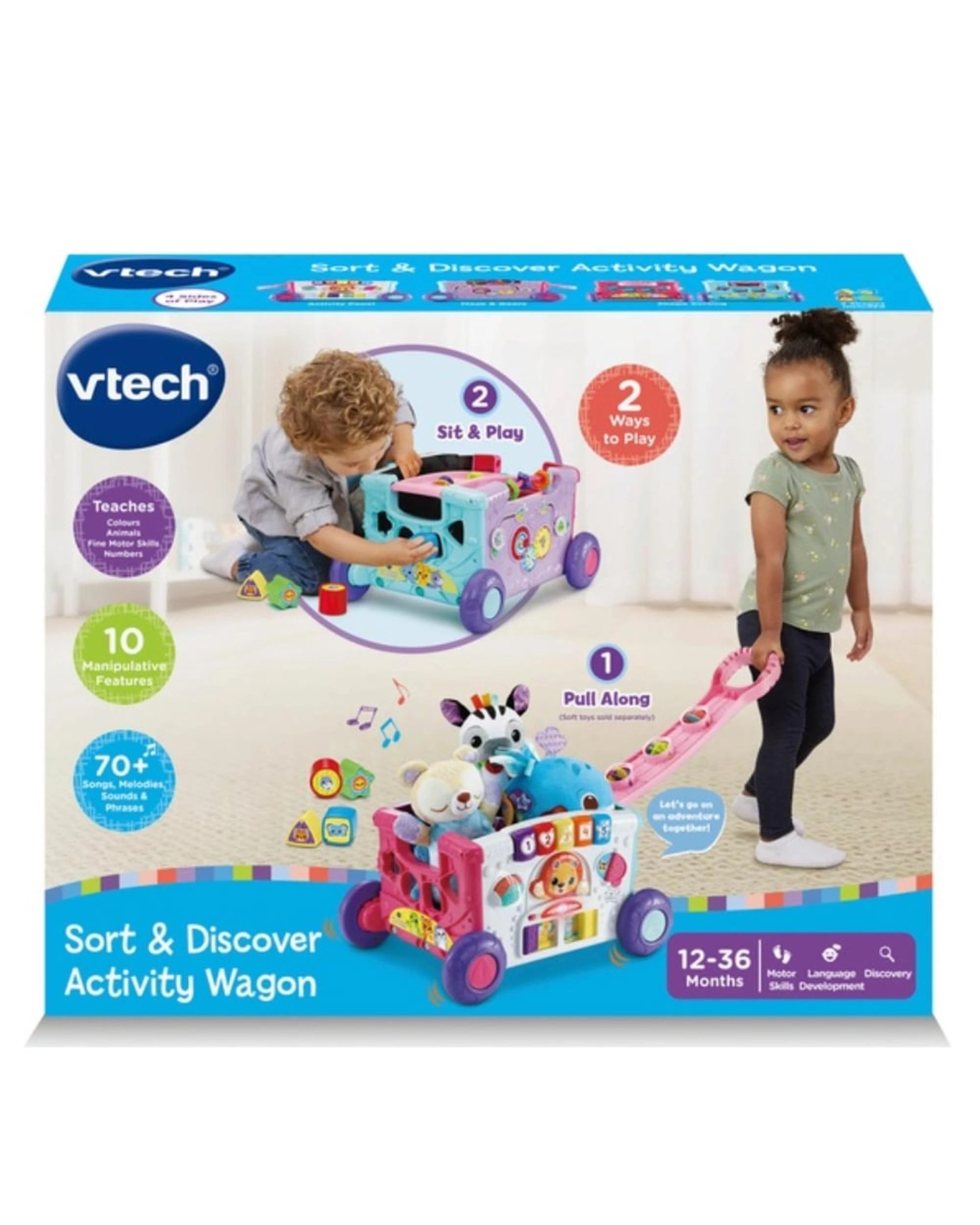 1 Vtech Sort and Discover Activity Wagon Pink - Pink, 1 of 1