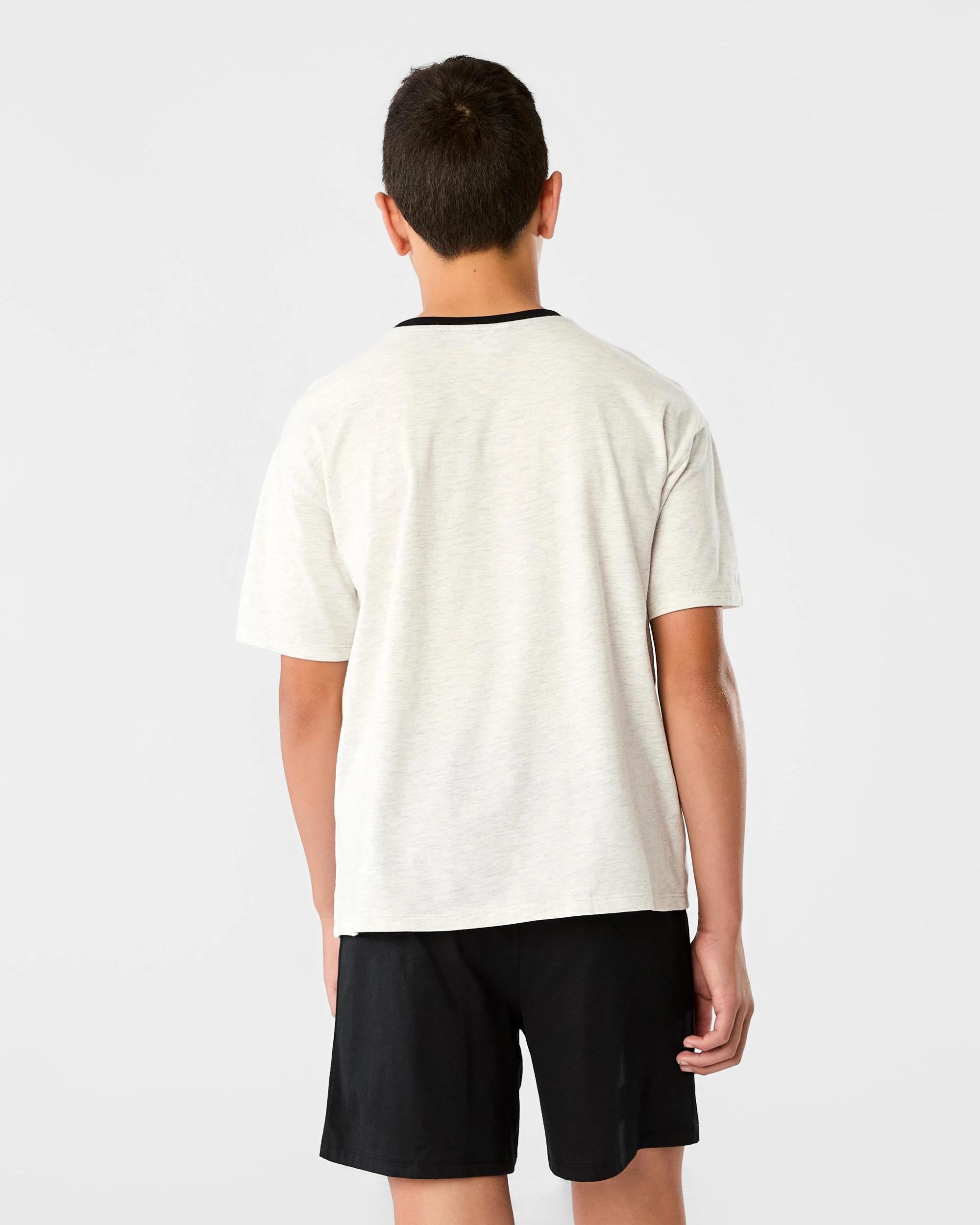 2 Short Sleeve Jersey Pyjama Set Gry Car, 2 of 10