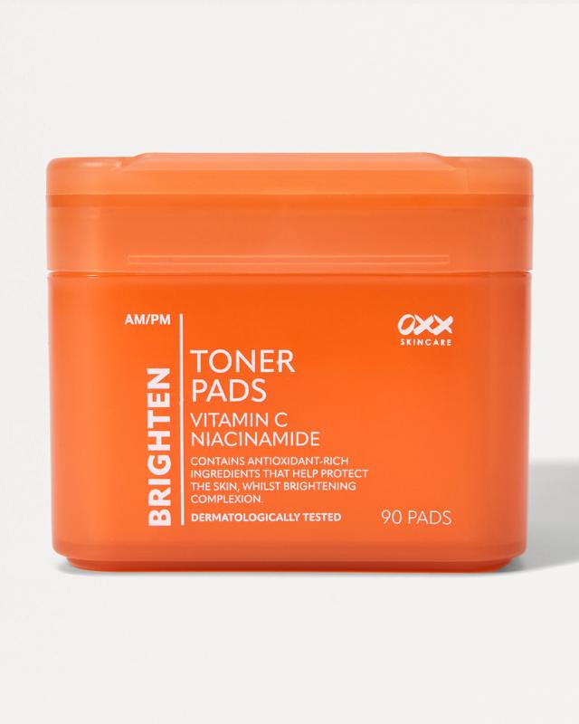 OXX Skincare 90 Pack AM/PM Brighten Toner Pads - Vitamin C and Niacina