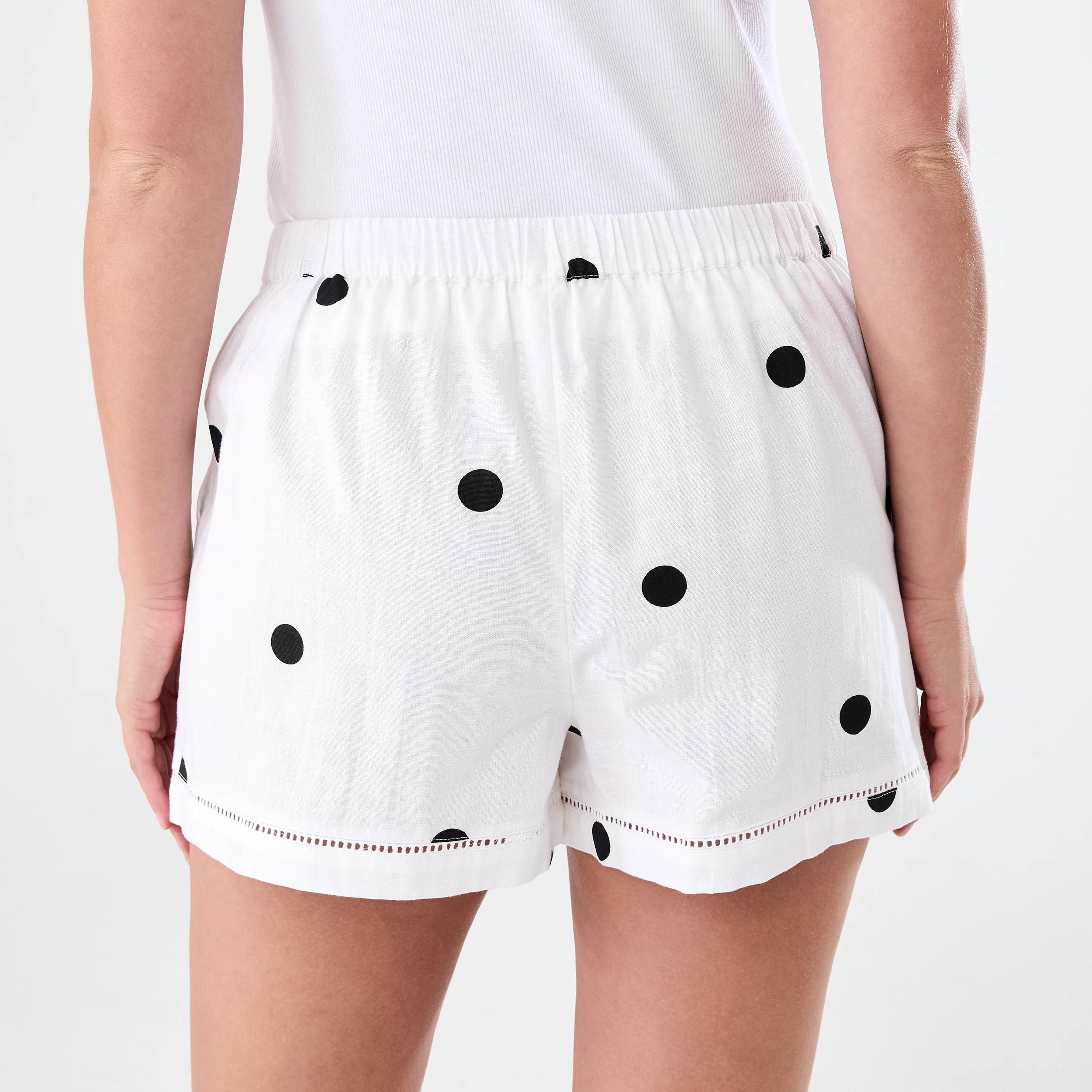 3 Ladder Trim Shorts Spot Wht, 3 of 7
